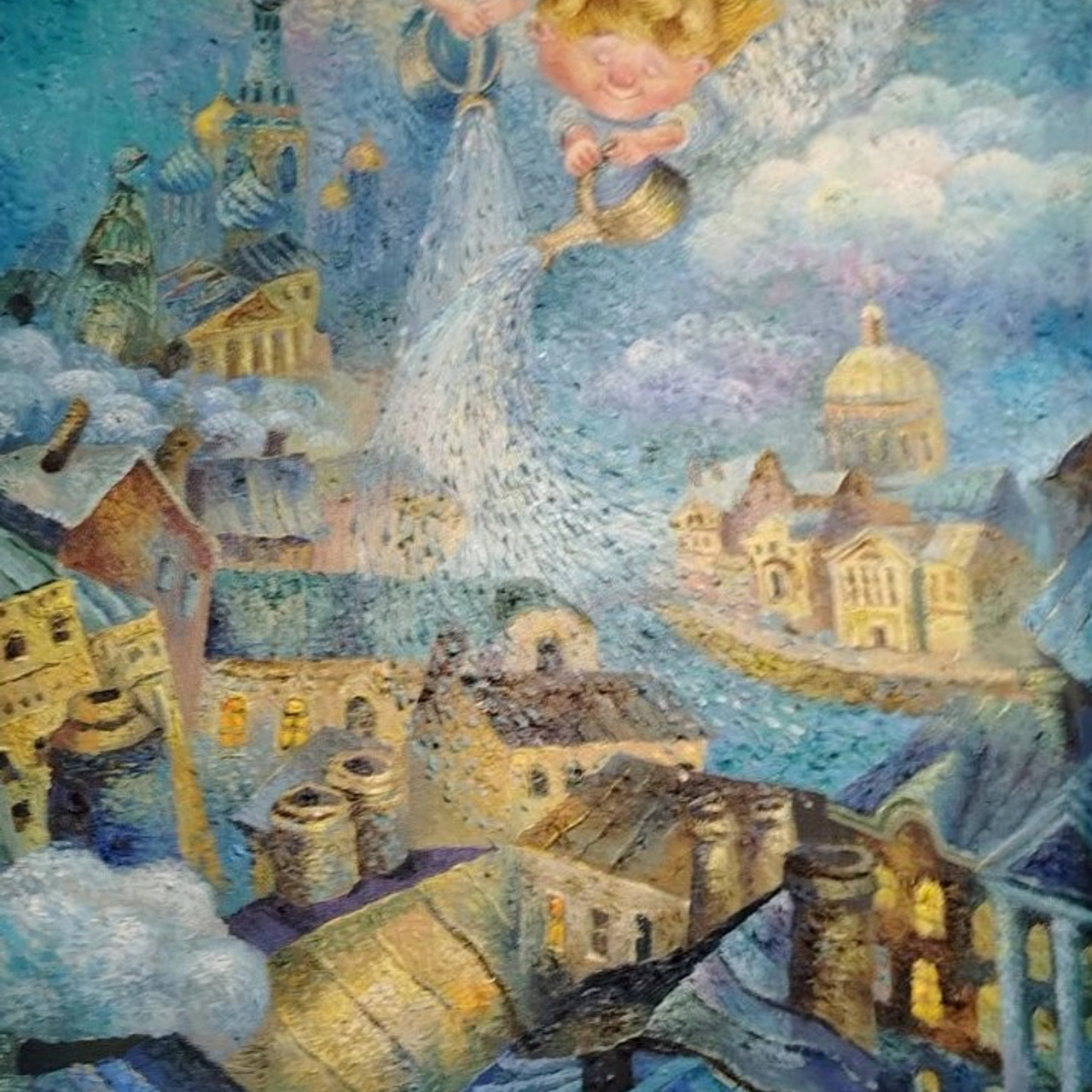 «Ангельский дождь в Санкт-Петербурге». Artrostragallery.ru