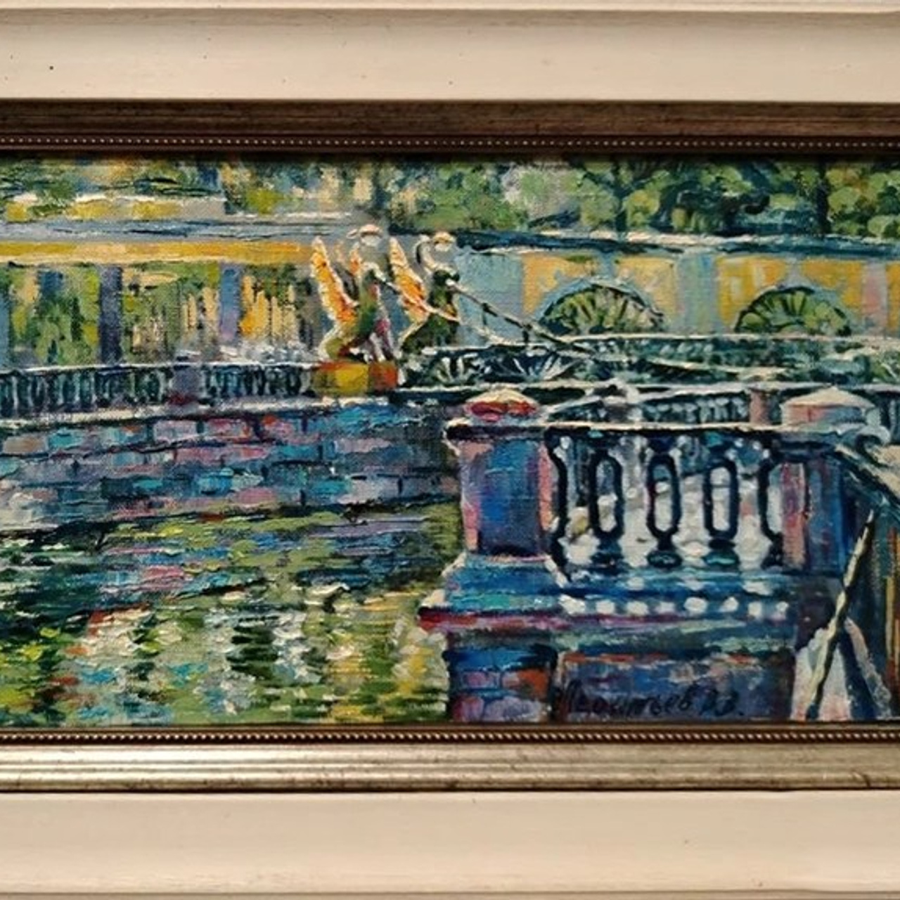 «Банковский мост. Грифоны. Решетка.». Artrostragallery.ru