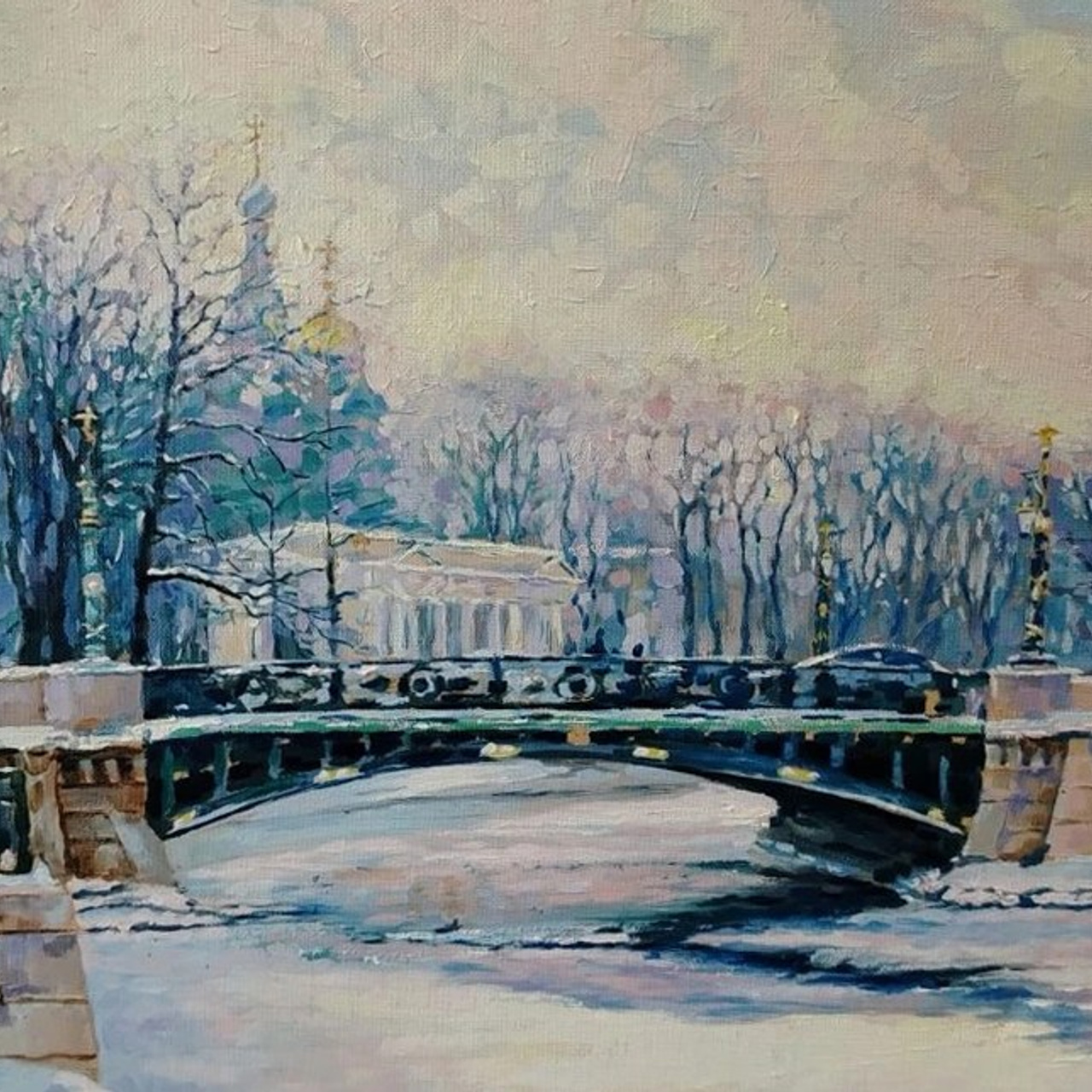 «Зима. Мойка. Павильон Михайловского дворца». Artrostragallery.ru