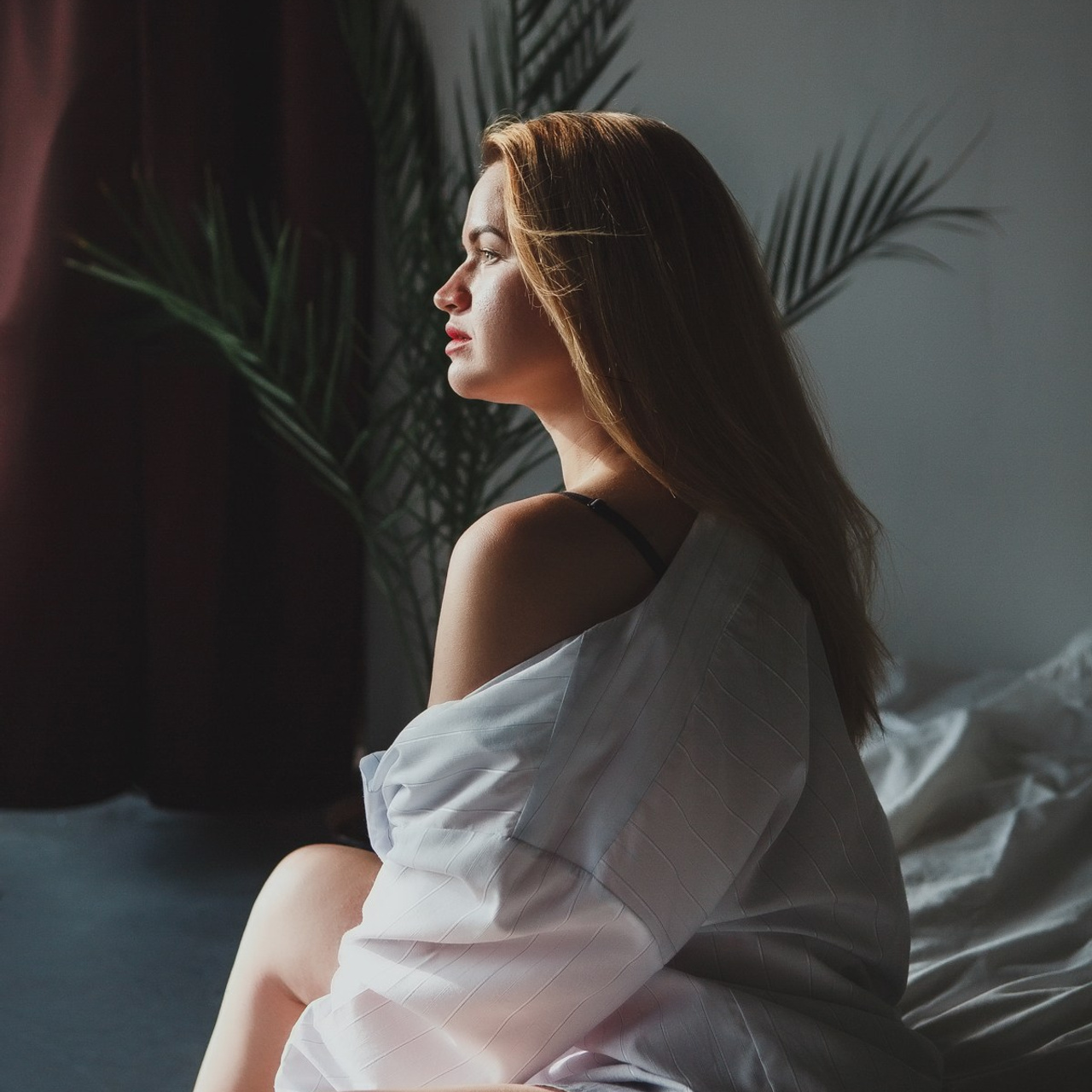 Чувственная индивидуальная съёмка в студии