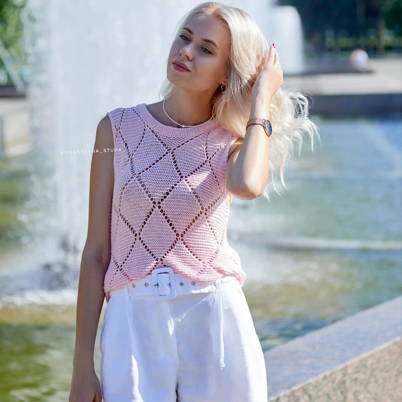 МК #топ_Geometry. Вязанные изделия ручной работы на заказ