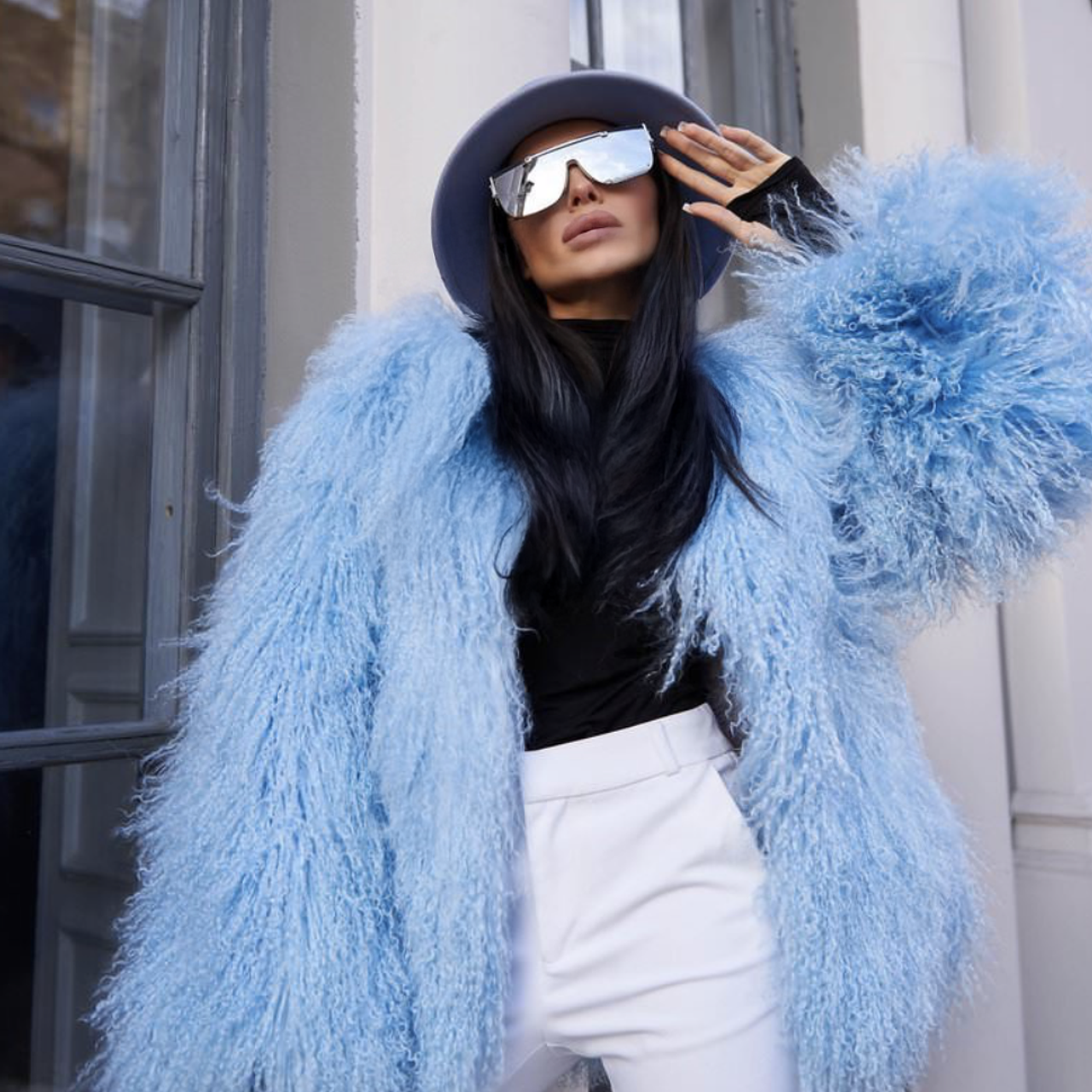 Шубка натуральная лама