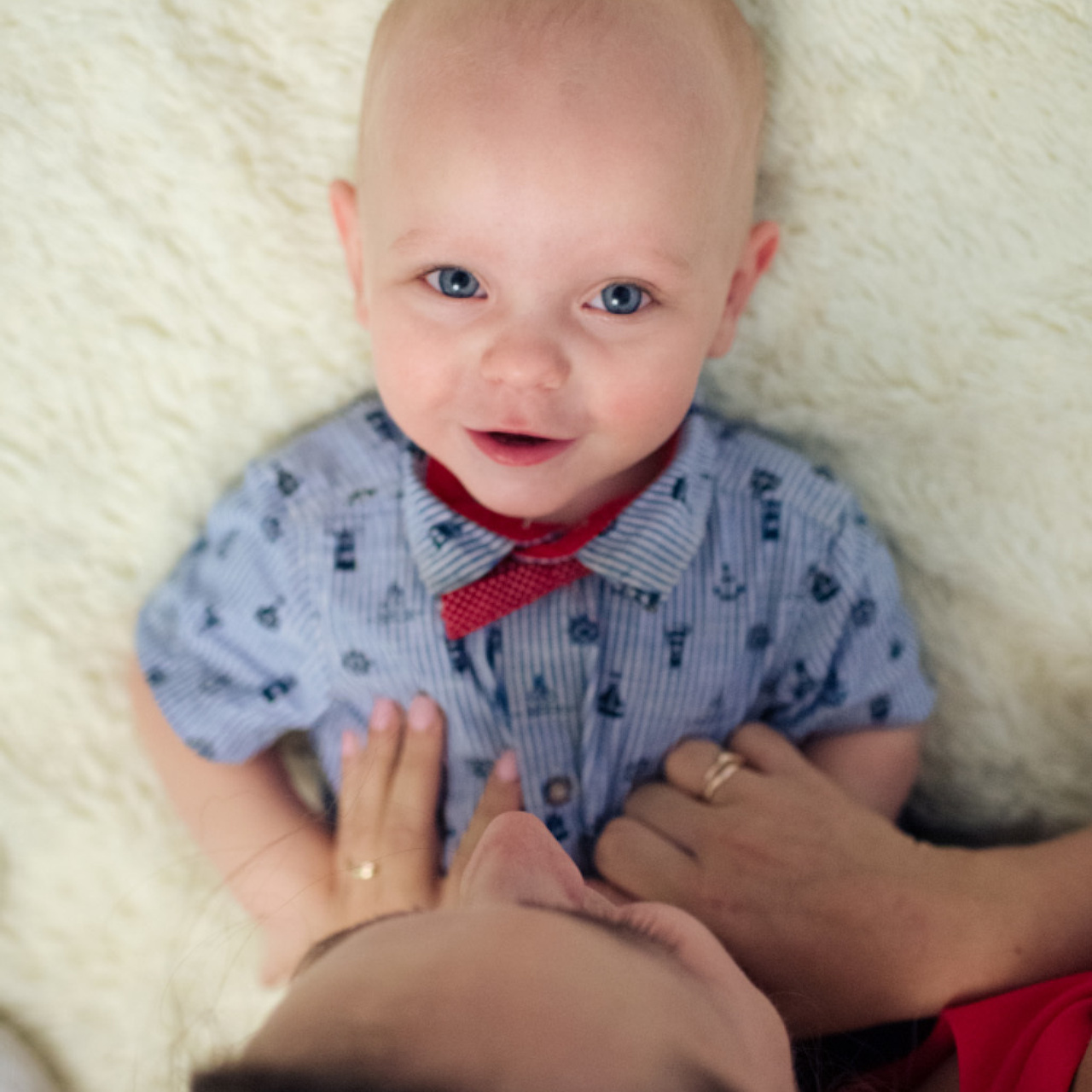 Фотосессия на первый день рождения Константина. Фотограф в Москве Татьяна Байкова