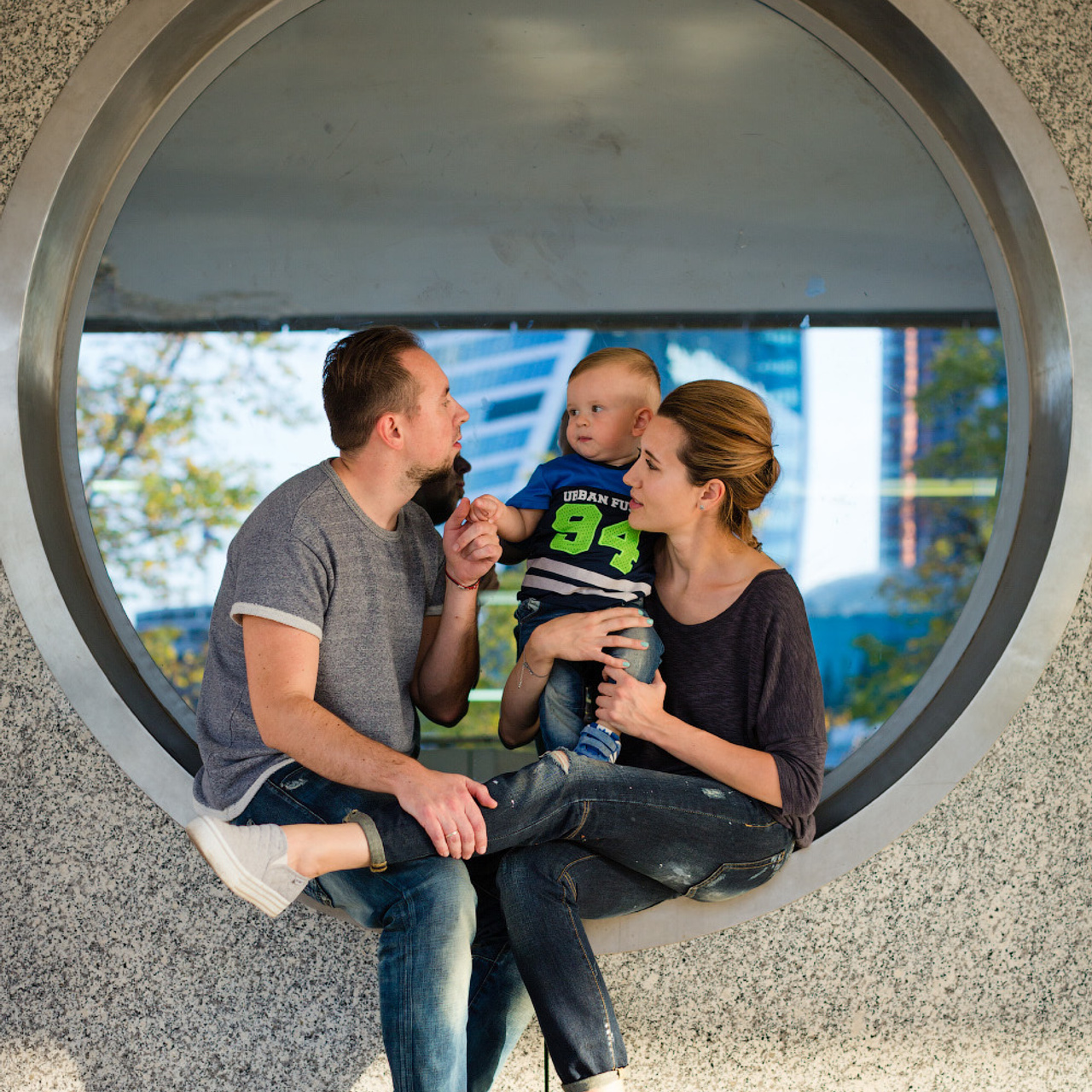 Семейная фотосессия в городе. Фотограф в Москве Татьяна Байкова