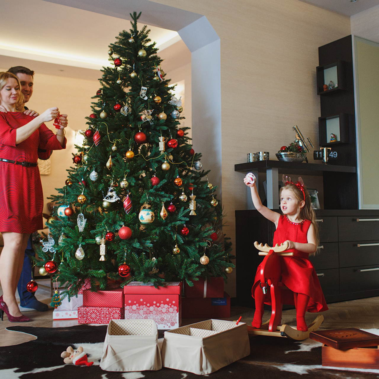 Домашняя новогодняя фотосессия. Фотограф в Москве Татьяна Байкова