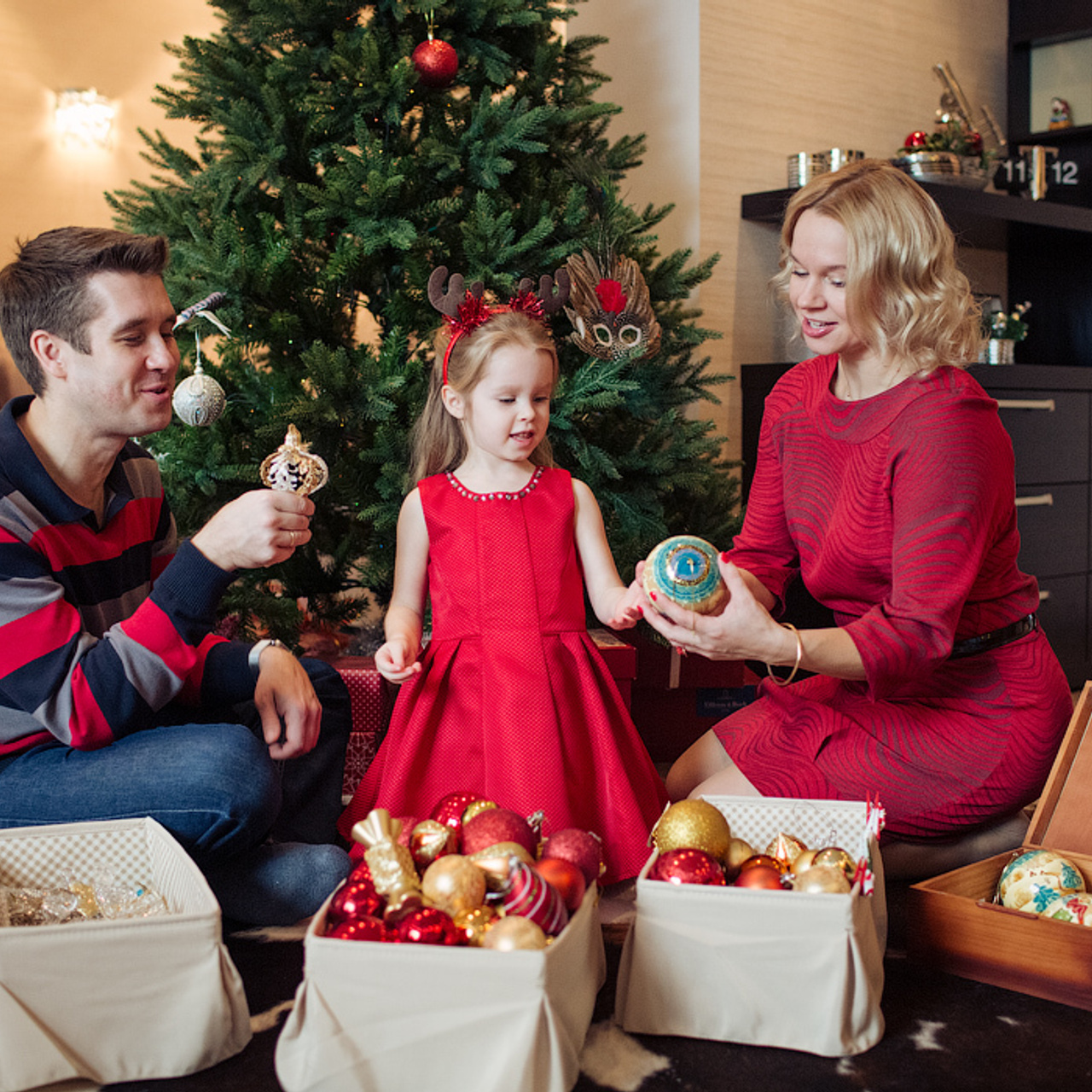 Домашняя новогодняя фотосессия. Фотограф в Москве Татьяна Байкова
