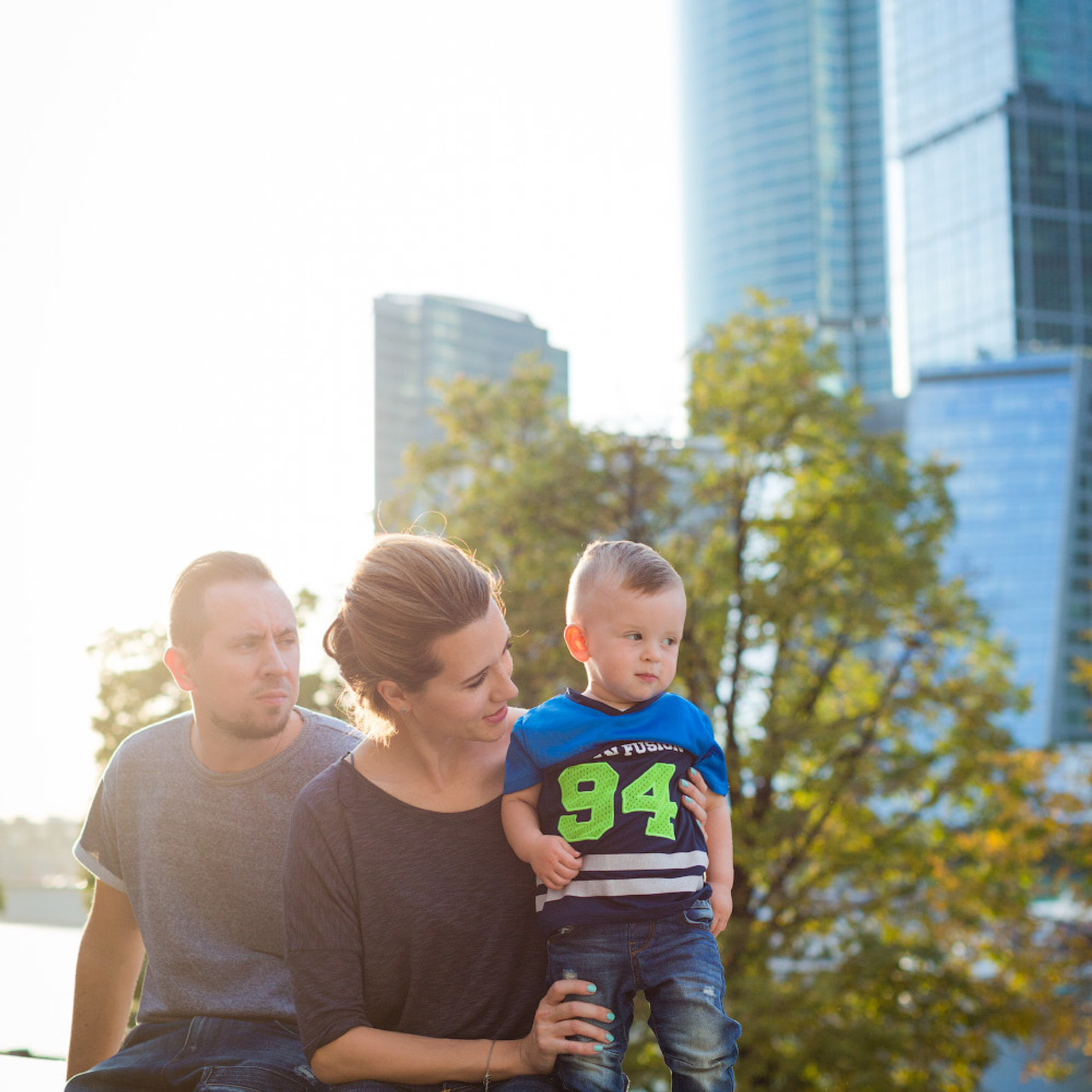Семейная фотосессия в городе. Фотограф в Москве Татьяна Байкова