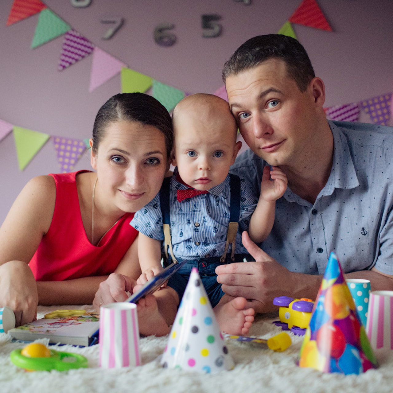 Фотосессия на первый день рождения Константина. Фотограф в Москве Татьяна Байкова