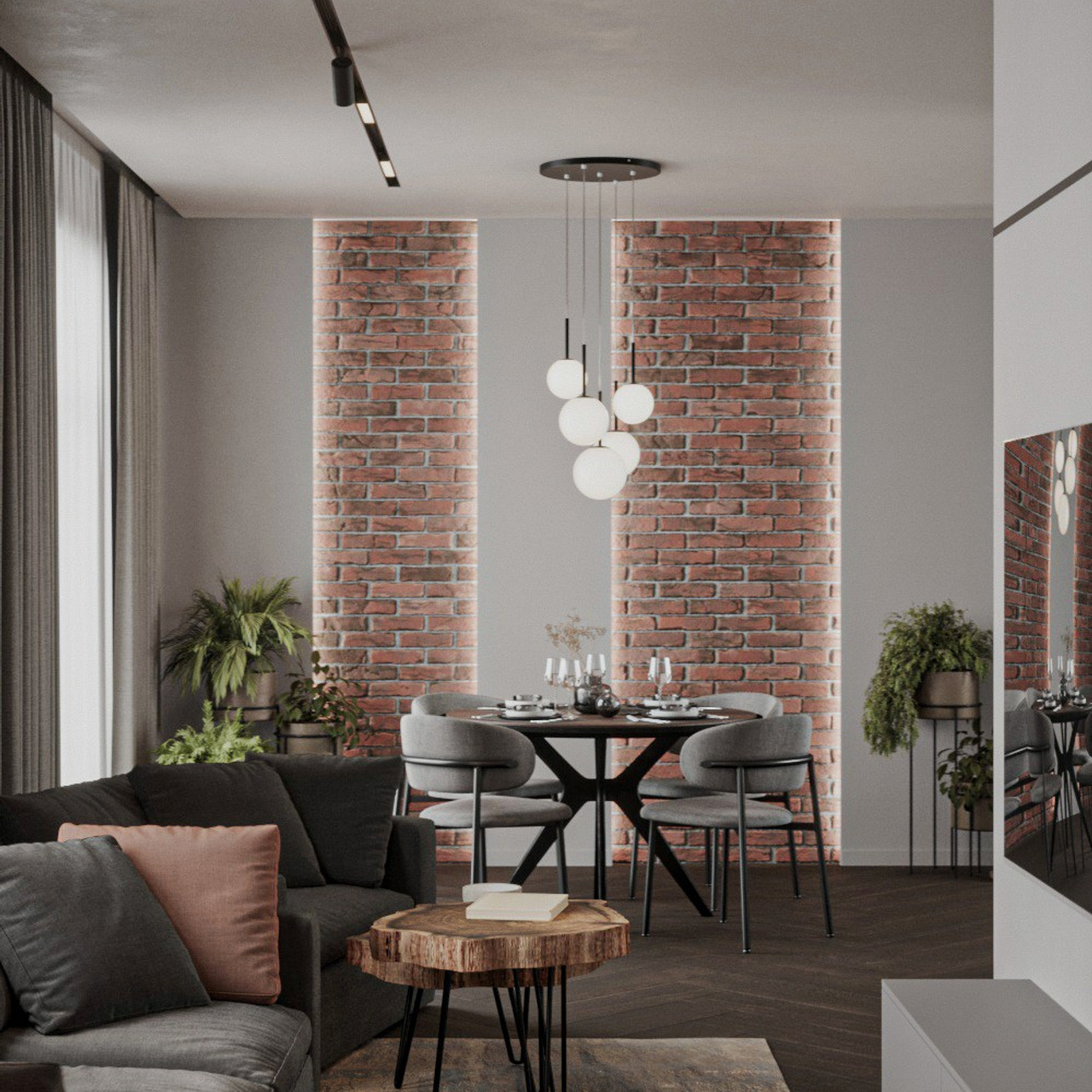 «Северный лес» — интерьер загородного дома