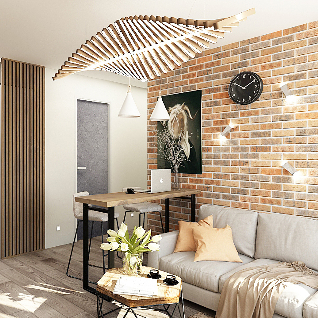 ЖК Рассказово. 2-к квартира. 70 м². Авторский дизайн интерьера