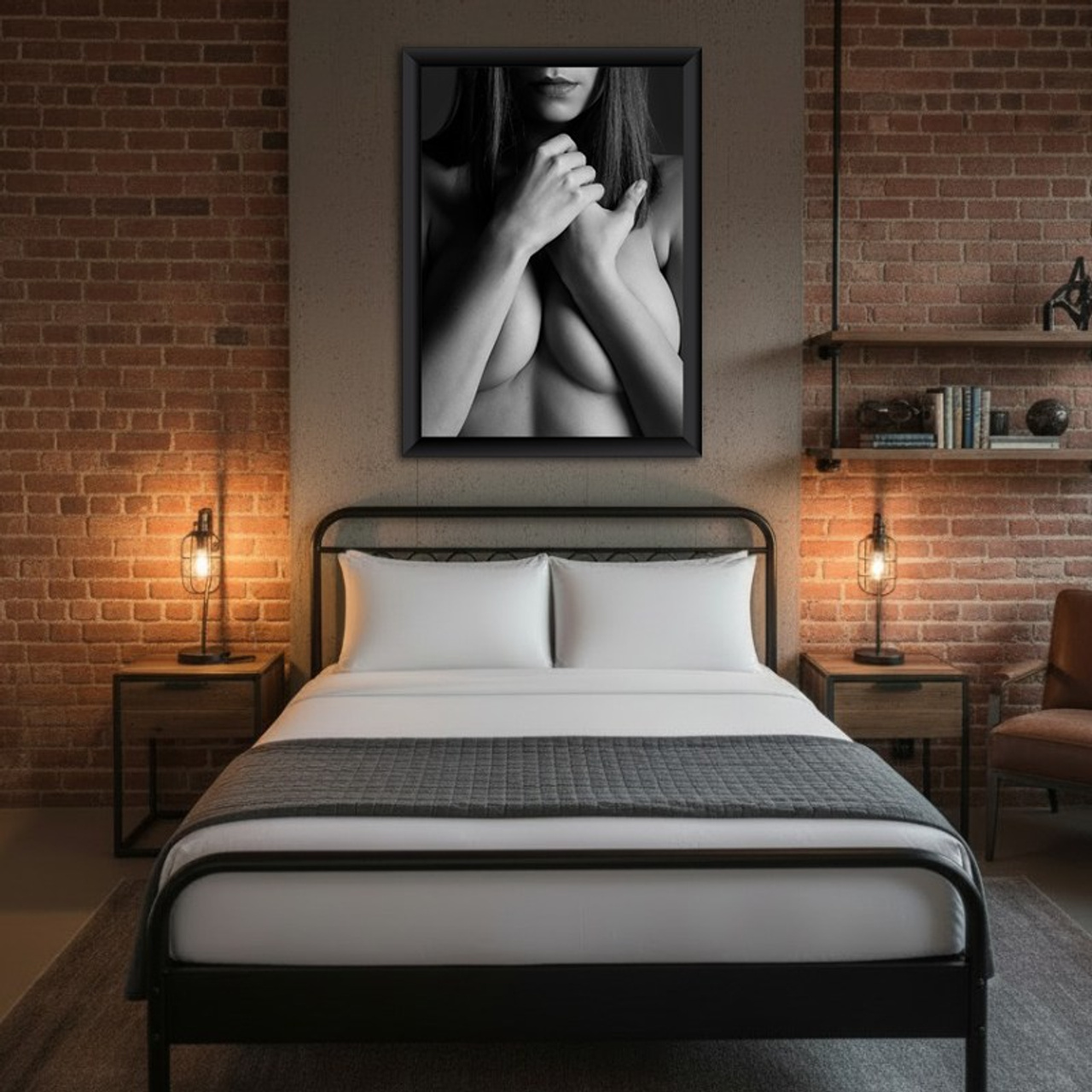 Авторский принт «Стеснение». Арт фотограф в Москве Леонид Маркачев. Женский портрет, будуар, фэшн, арт-ню