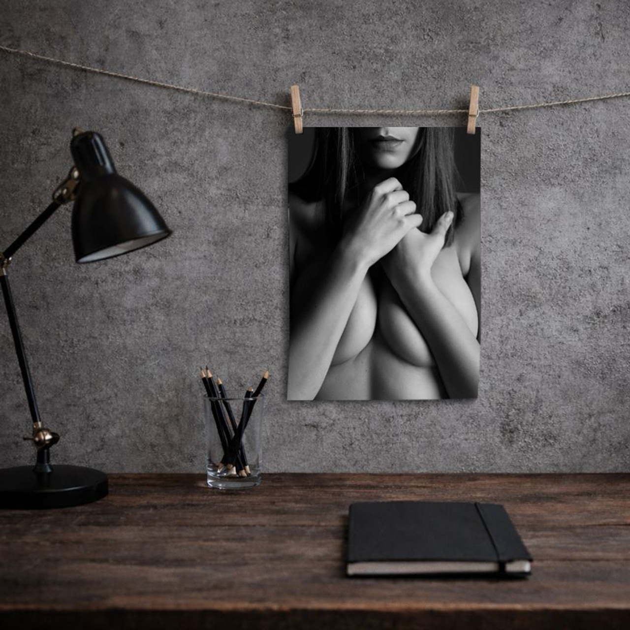 Авторский принт «Стеснение». Арт фотограф в Москве Леонид Маркачев. Женский портрет, будуар, фэшн, арт-ню