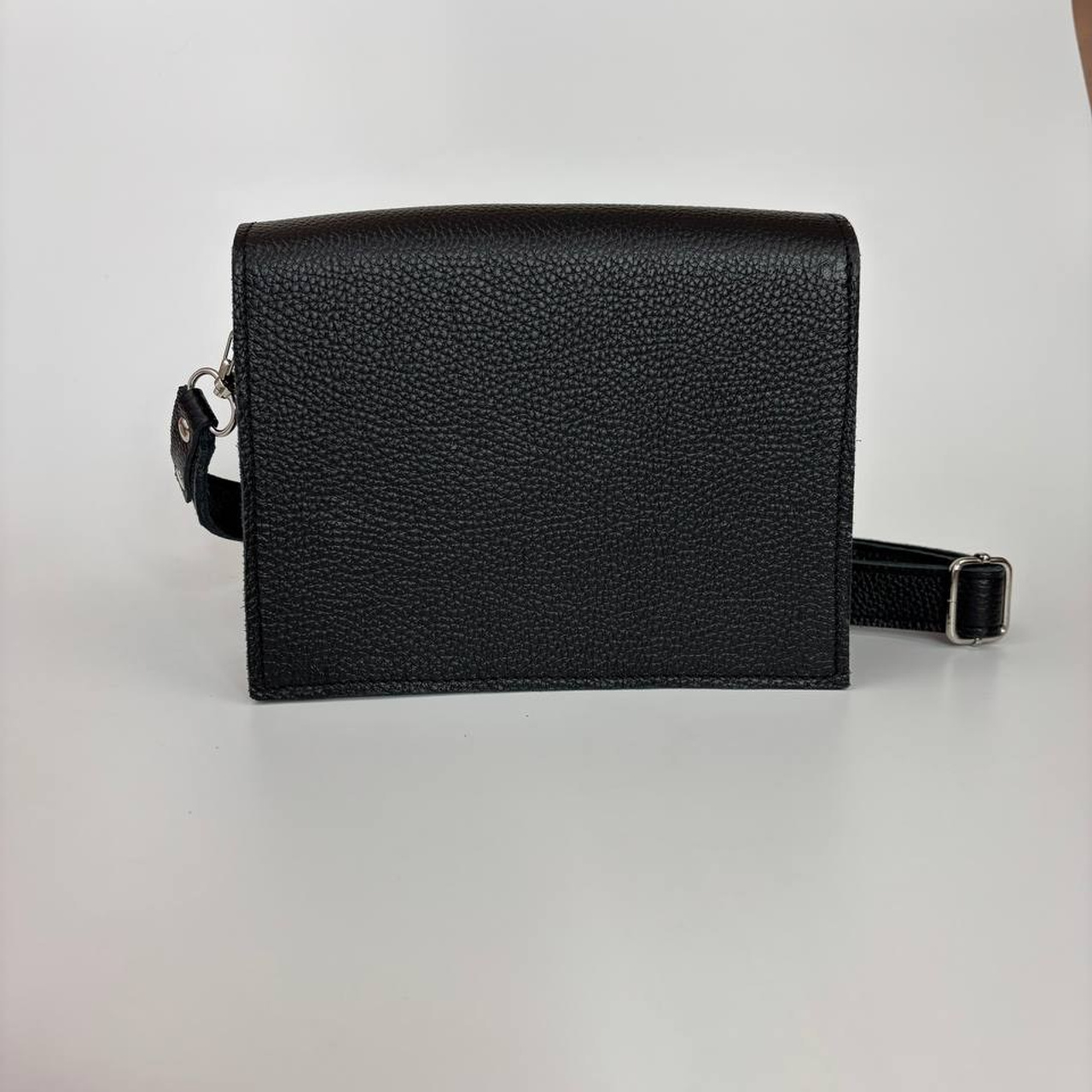 Юта мини черная максимус. Бренд Alligatore Biaco — это изящные изделия из натуральной кожи