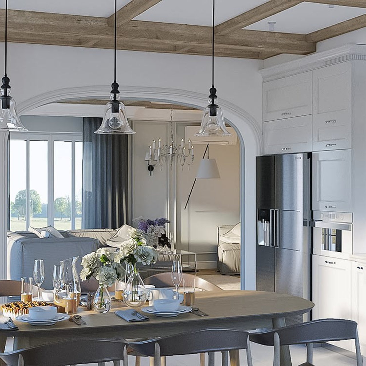 Дизайн коттеджа в Москве, Сочи, Ростове-на-Дону