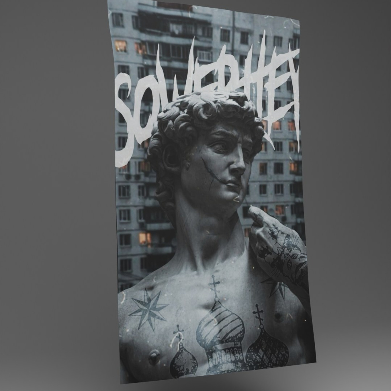 The poster “In the neighborhood”
