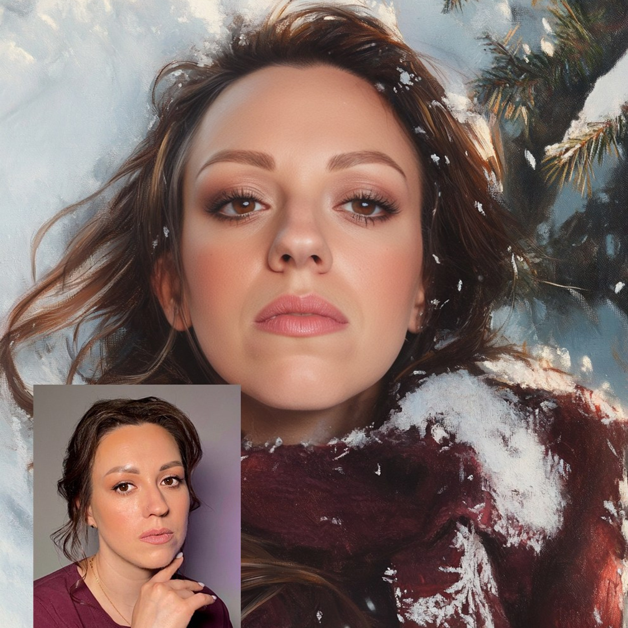 Арт портрет в электронном виде (Нейроарт). Фотограф (графический дизайнер) Полонская Юлия