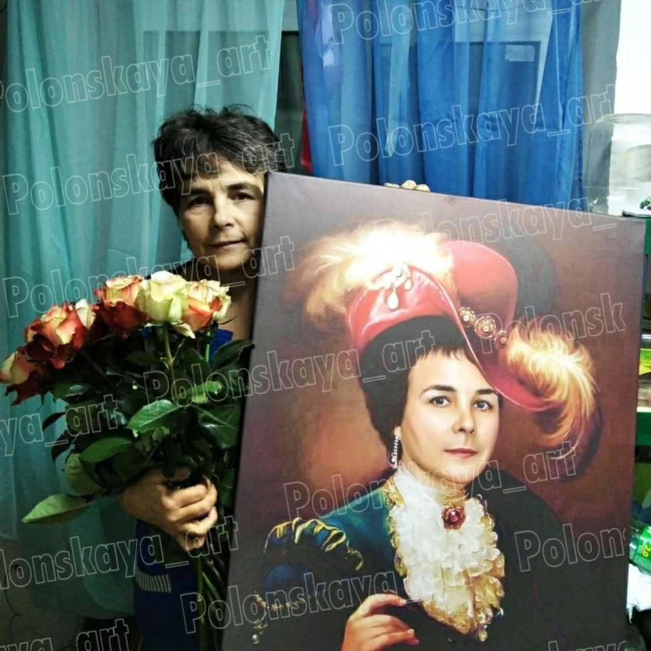 Арт портреты на холсте. Фотограф (графический дизайнер) Полонская Юлия