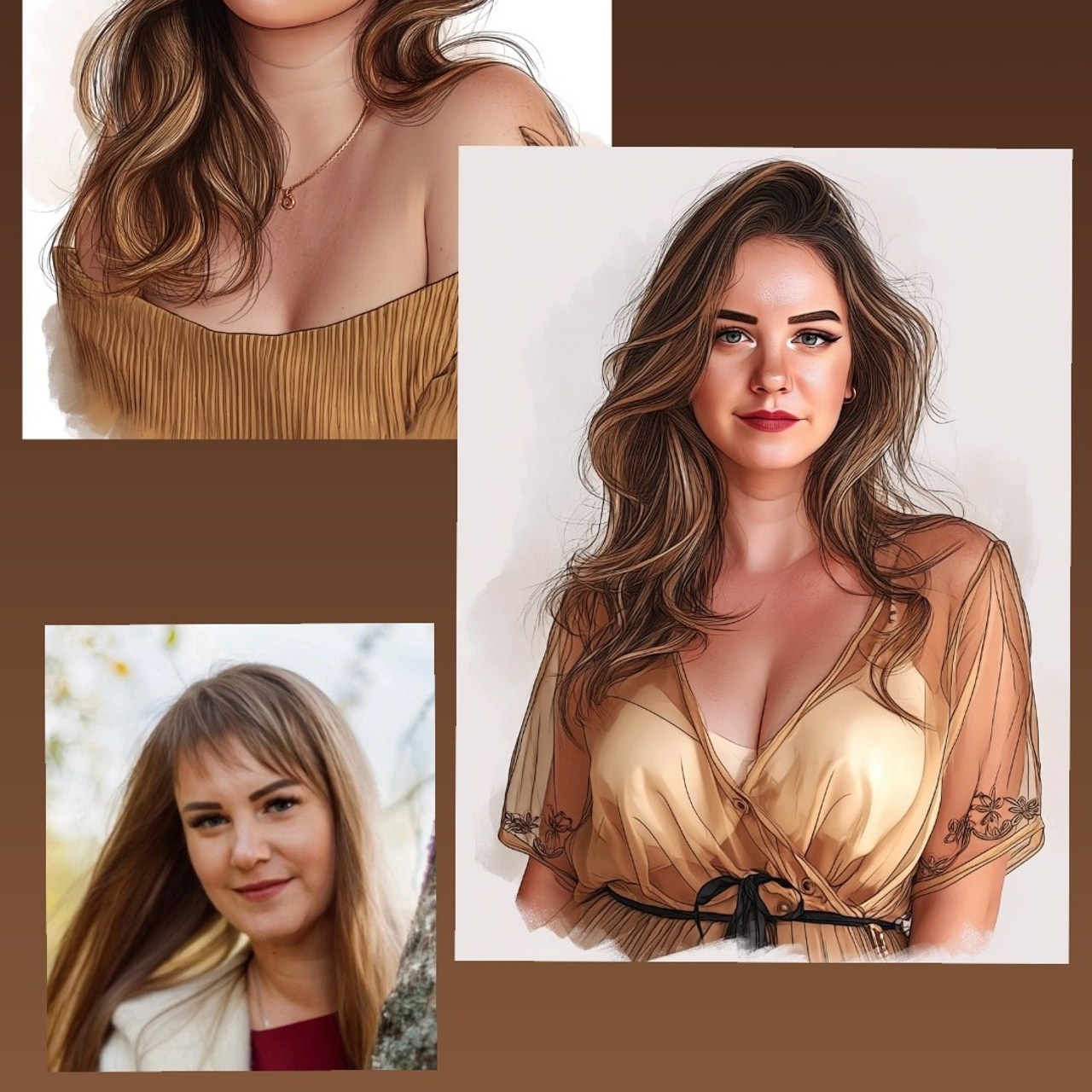 Арт портрет в электронном виде (Нейроарт). Фотограф (графический дизайнер) Полонская Юлия