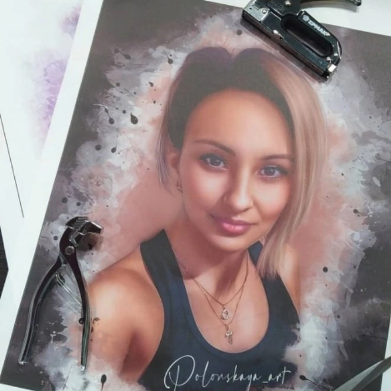 Арт портреты на холсте. Фотограф (графический дизайнер) Полонская Юлия