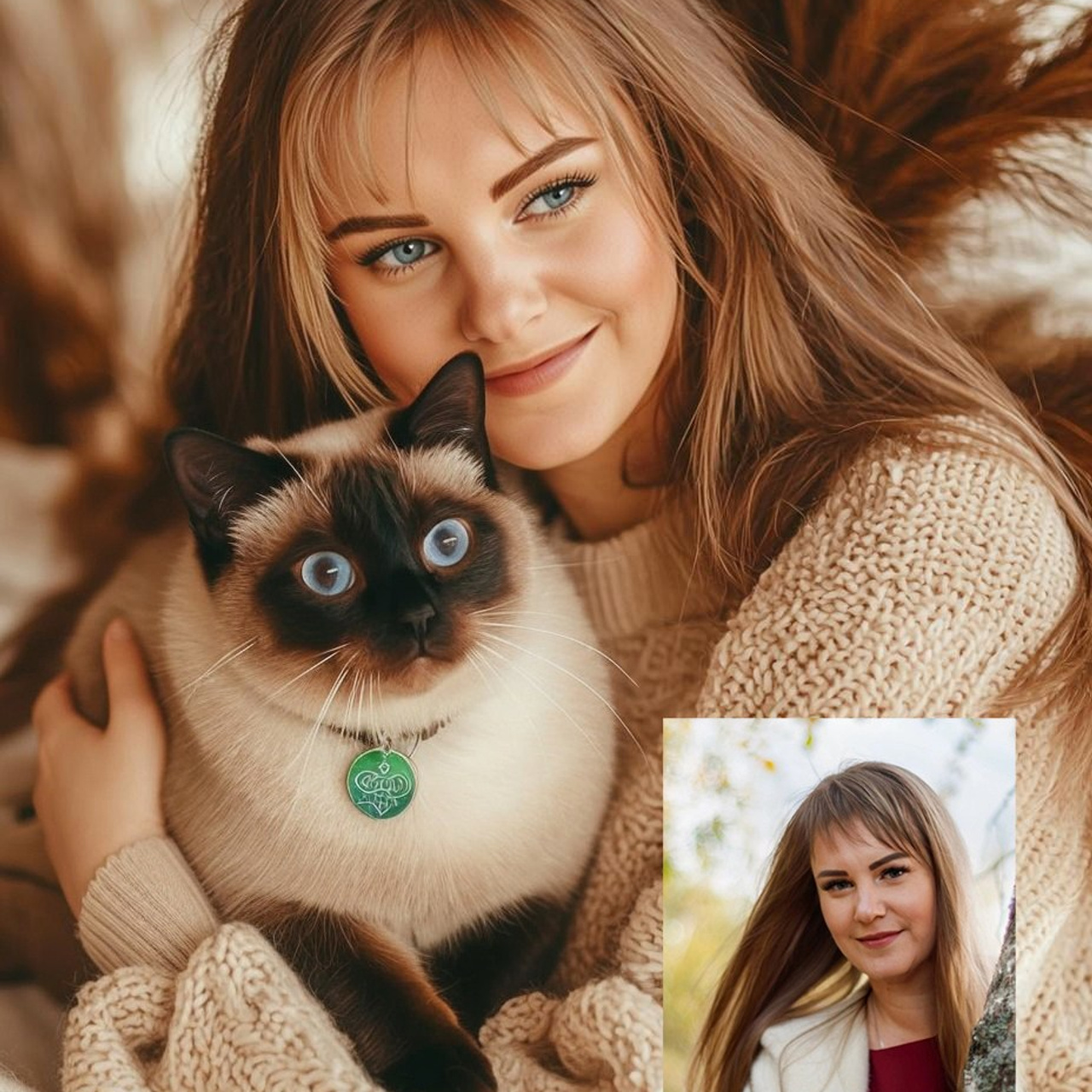 Арт портрет в электронном виде (Нейроарт). Фотограф (графический дизайнер) Полонская Юлия