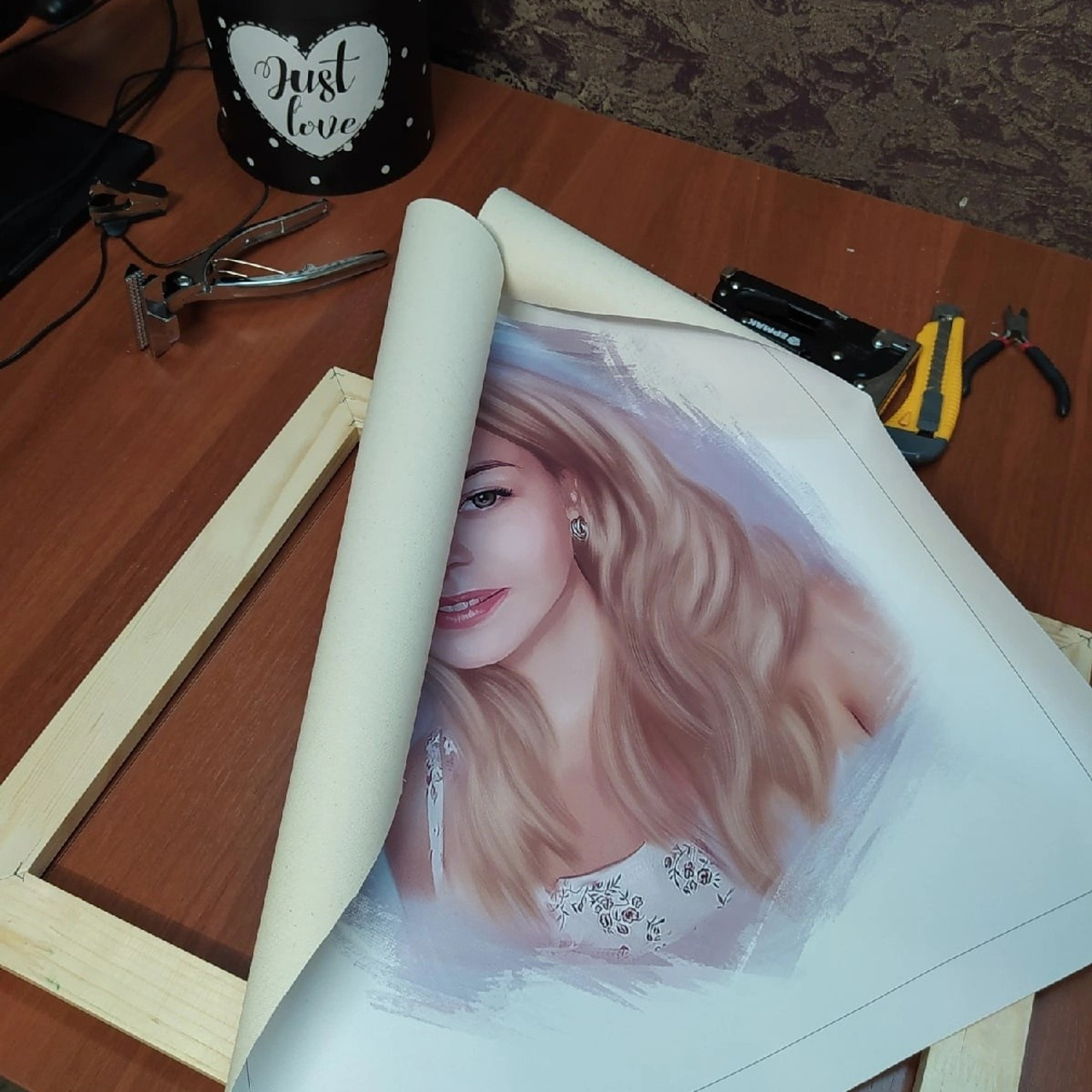 Арт портреты на холсте. Фотограф (графический дизайнер) Полонская Юлия