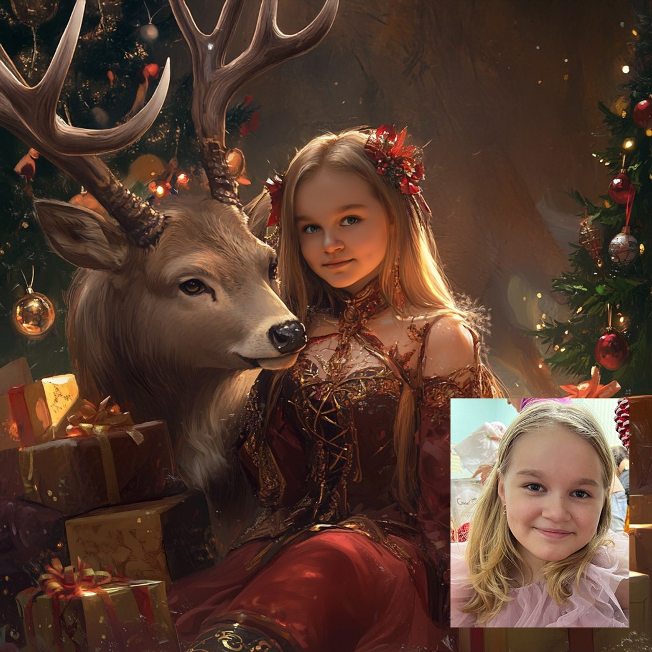 Арт портрет в электронном виде (Нейроарт). Фотограф (графический дизайнер) Полонская Юлия