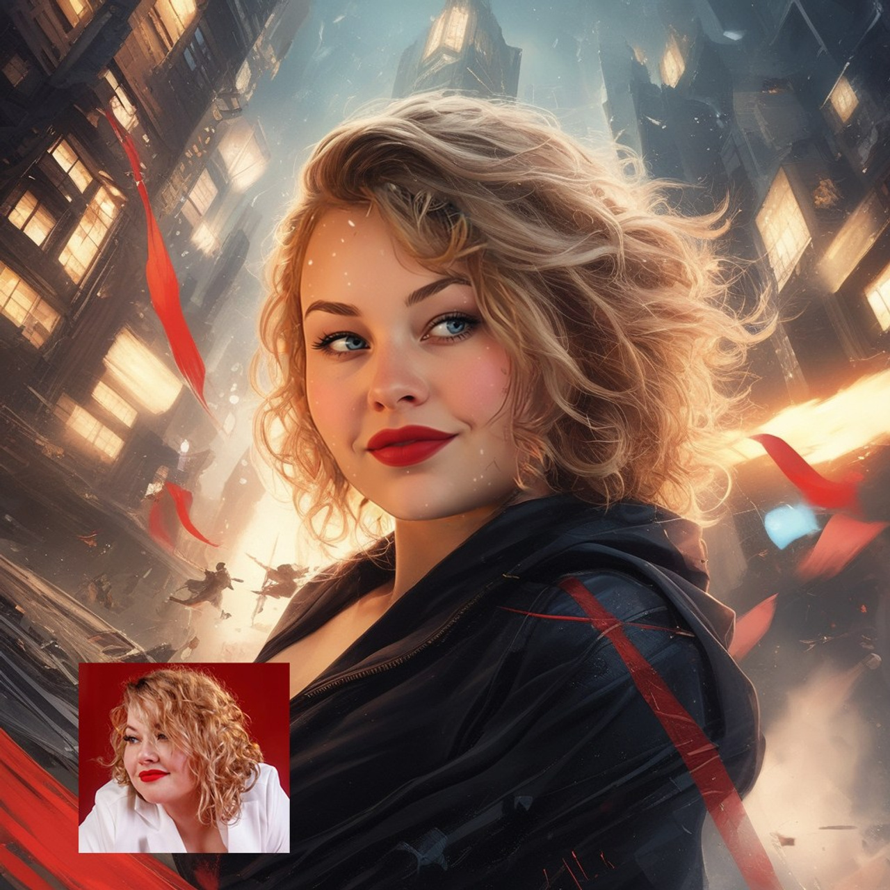 Арт портрет в электронном виде (Нейроарт). Фотограф (графический дизайнер) Полонская Юлия