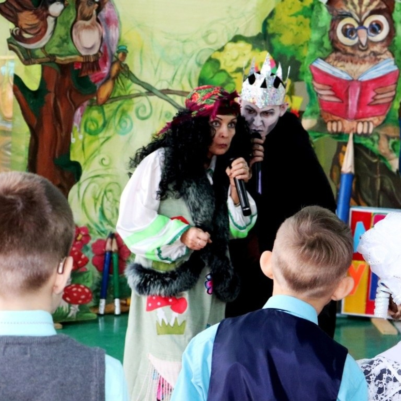 Съёмка в детском саду и школе