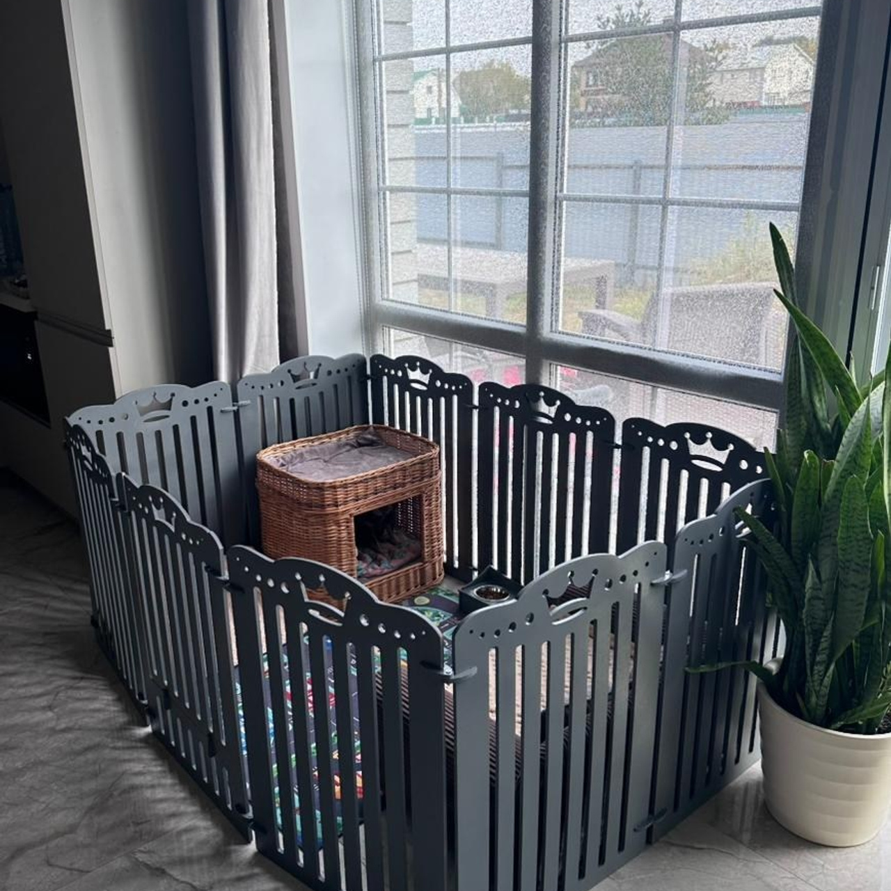 Вольер 10 Секций Серый. Murstyle