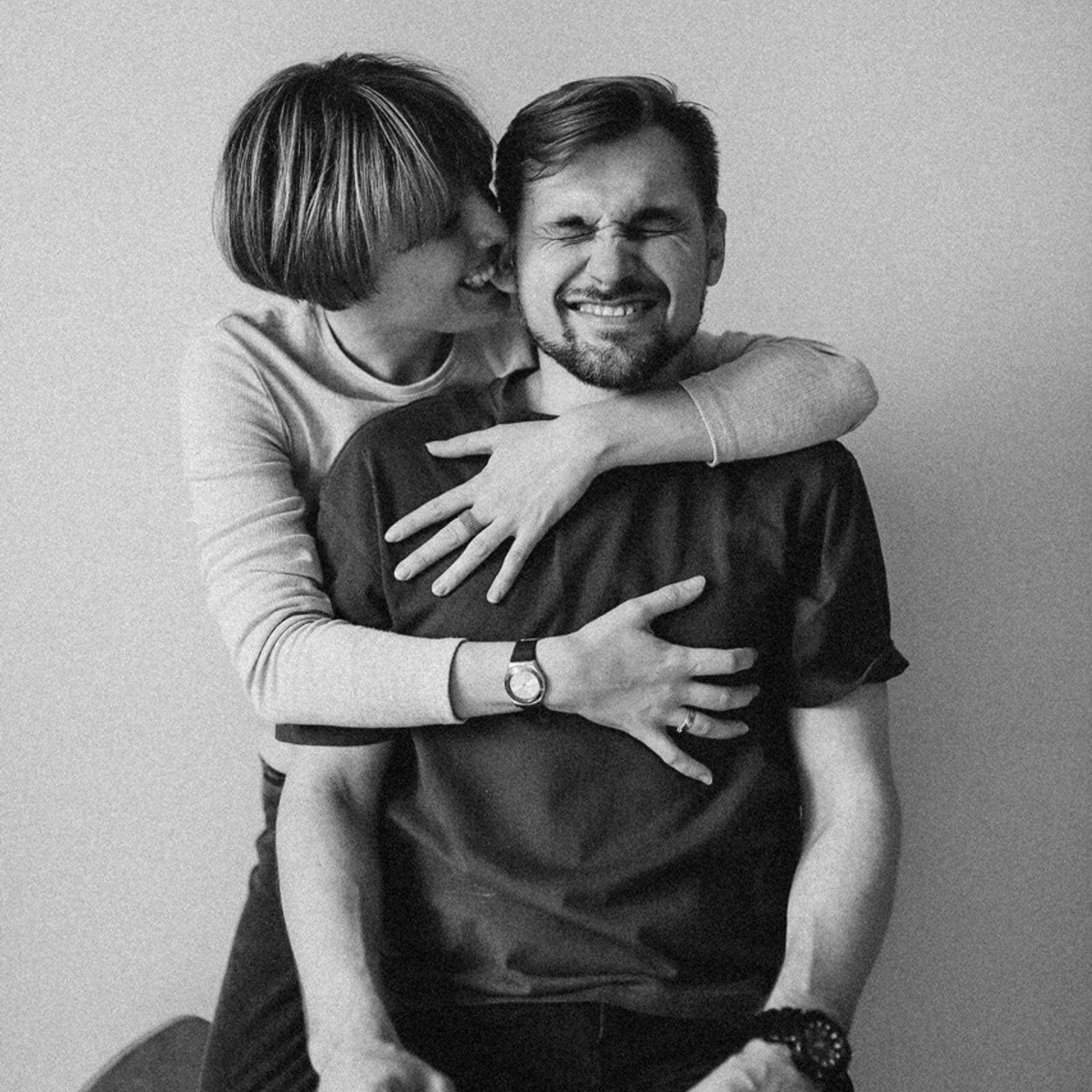 Евгения, Вадим и Леонид дома.