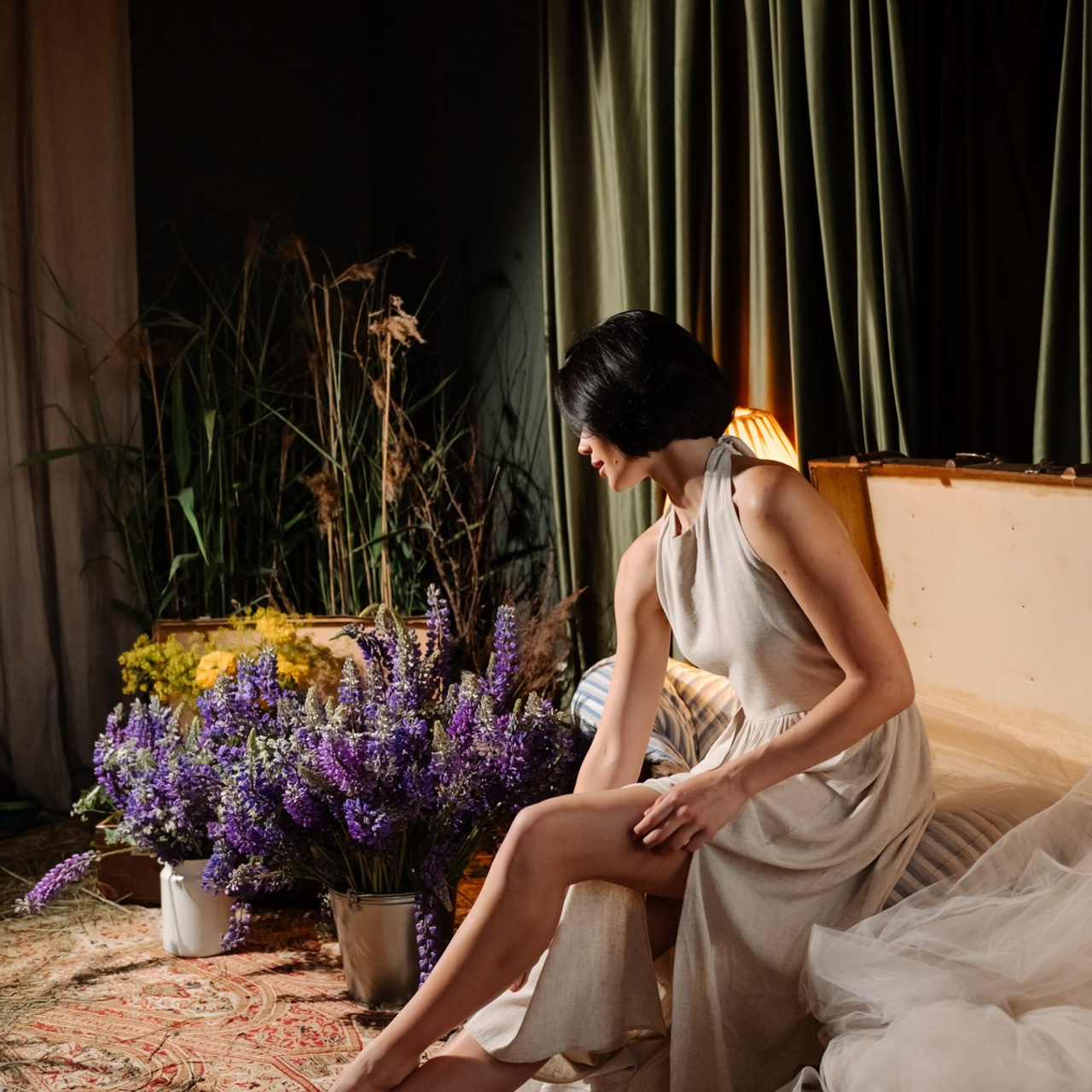 Индивидуальная. С люпинами