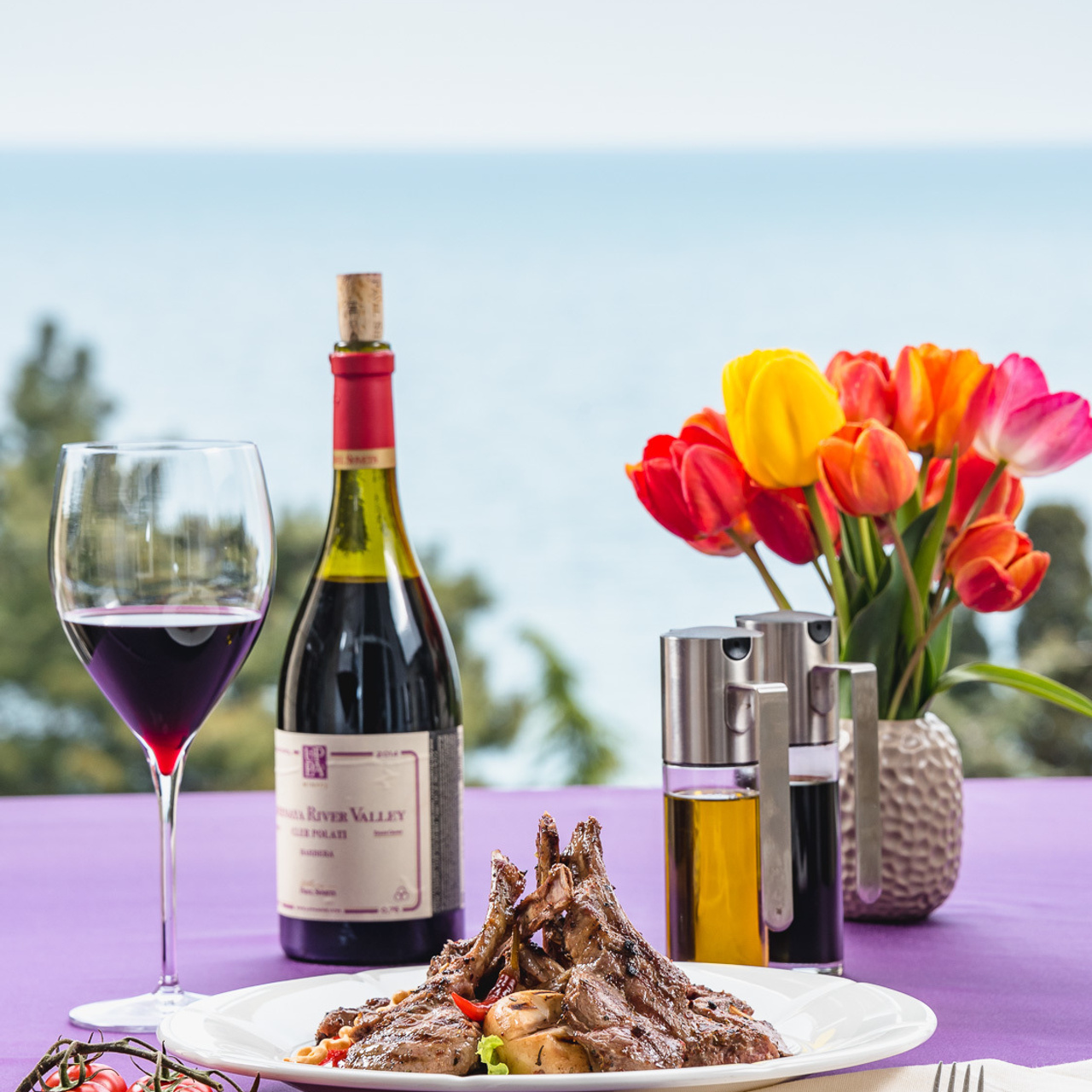 Фотографии для рекламы и меню ресторана Колоннада в Ялте