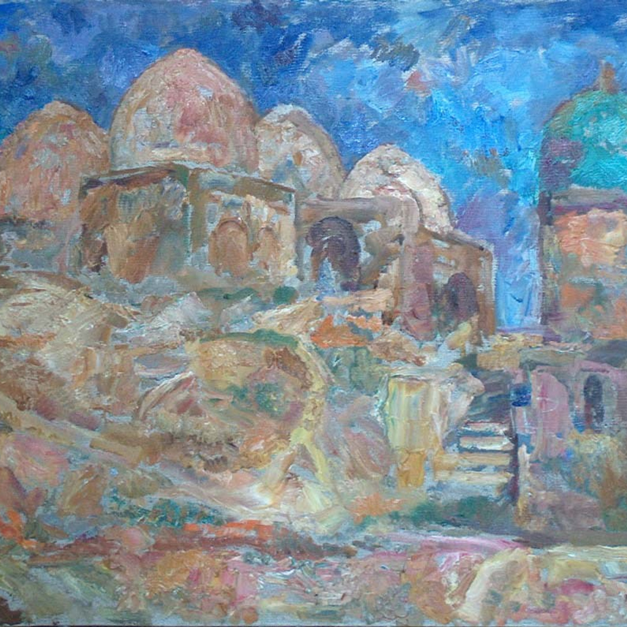 «Мавзолей Шах-и-Зинда» 1978 год Нижнетагильский музей избр. иск.