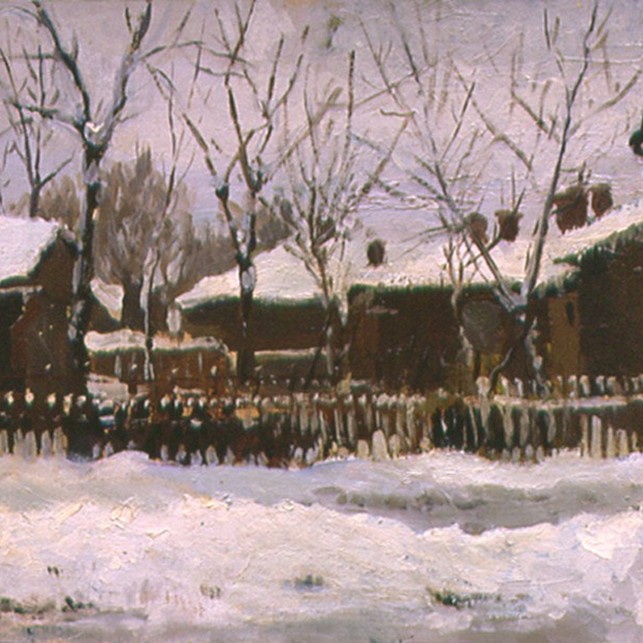 «Двор в Марьиной Роще» 1952 год Собр. Д. Томас. Мадрид