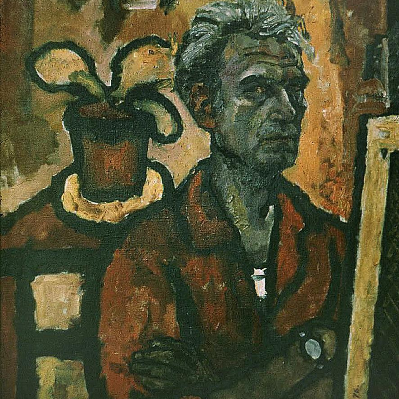 «Красный автопортрет» 1976 год Собр. Ф. Ваккари. Италия