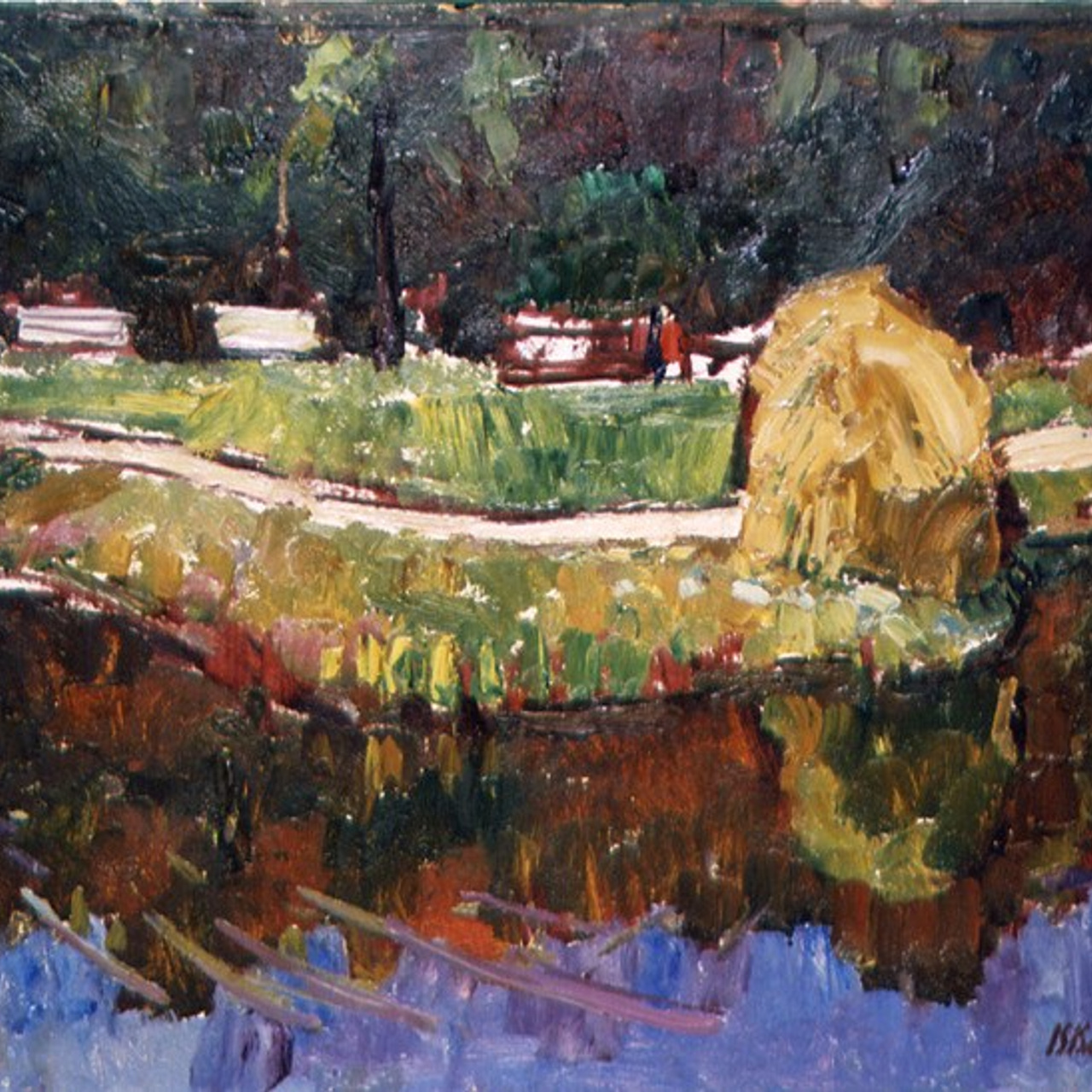 «Пруд в Останкинском парке» 1961 год Собр. Д. Томас. Испания