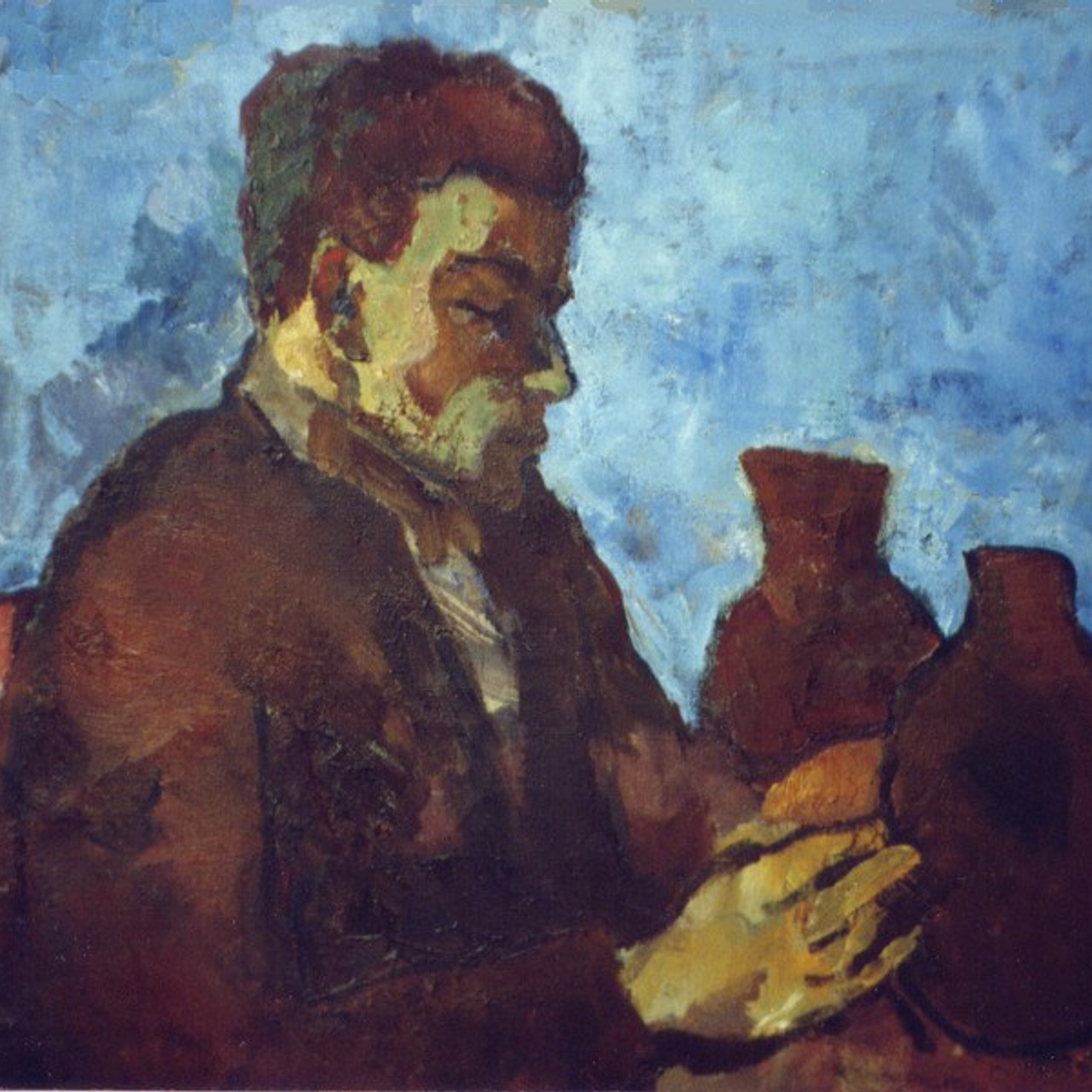 «Мужчина с кувшинами» 1962 год Вологодская карт.галерея