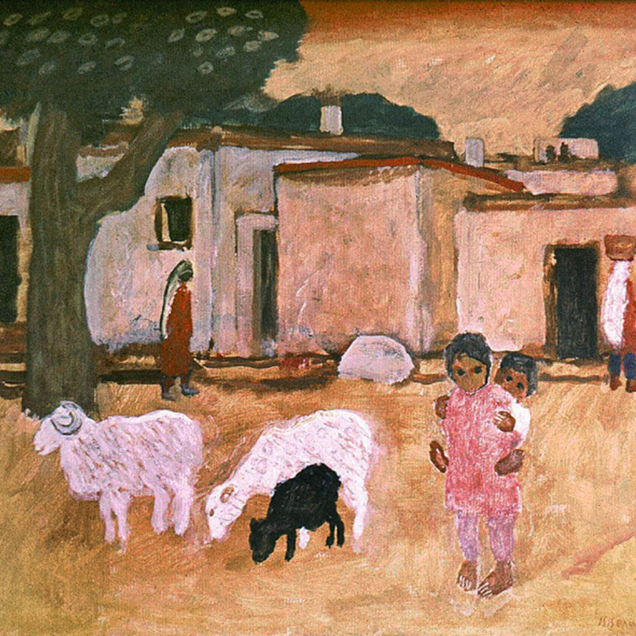 «В Узбекистане.Под деревом» 1975 год Собр. Д. Томас. Мадрид