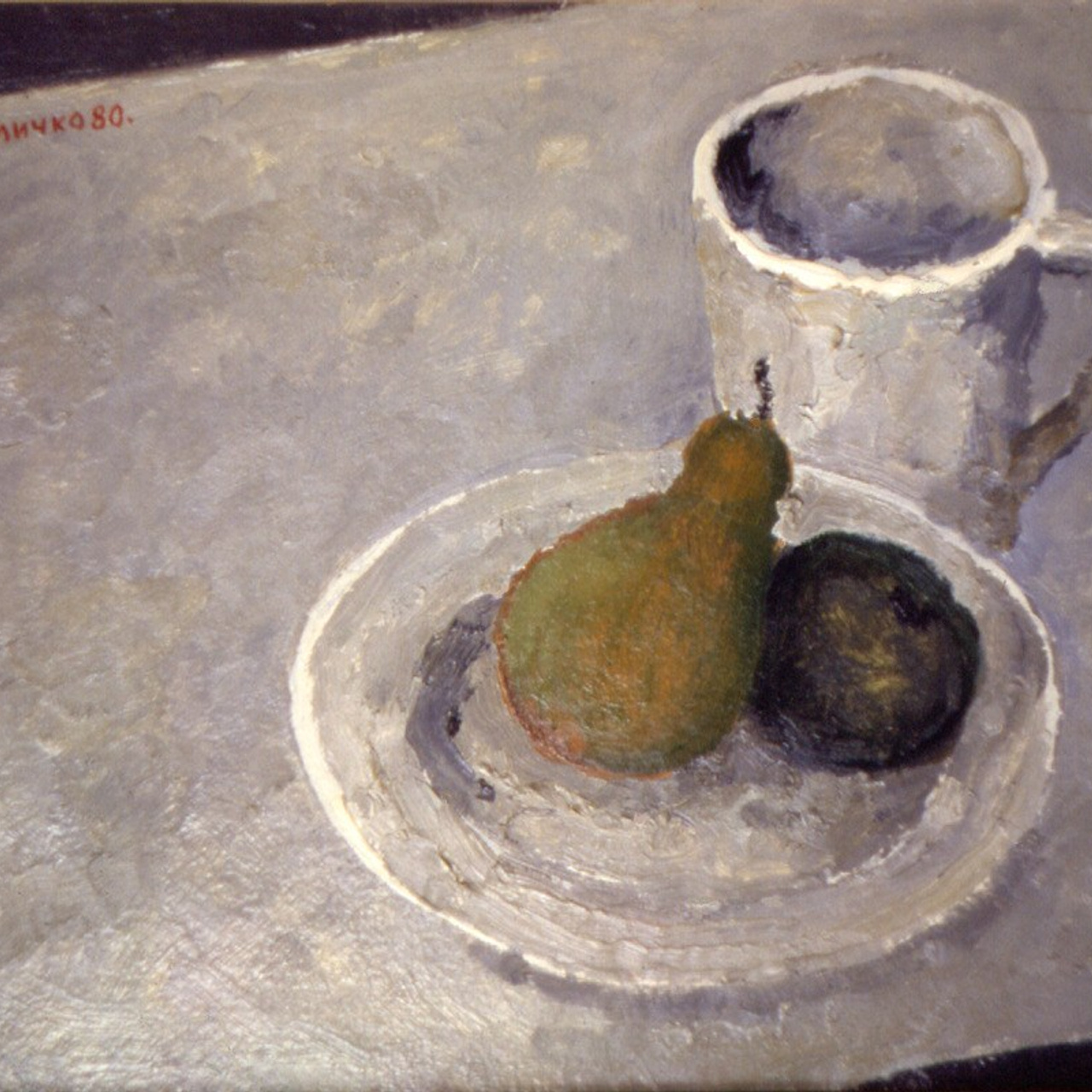 «Фрукты на тарелке» 1980 год Собр. Д. Томас. Мадрид