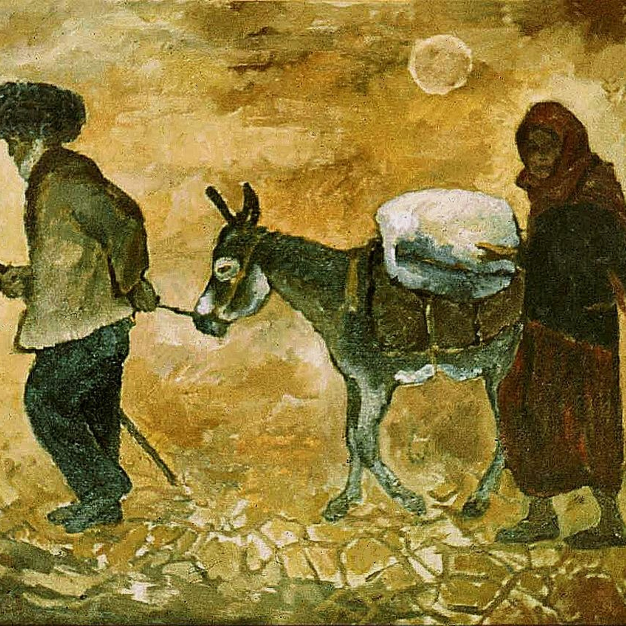 «В пути» 1977 год Тульский музей изобр. иск.