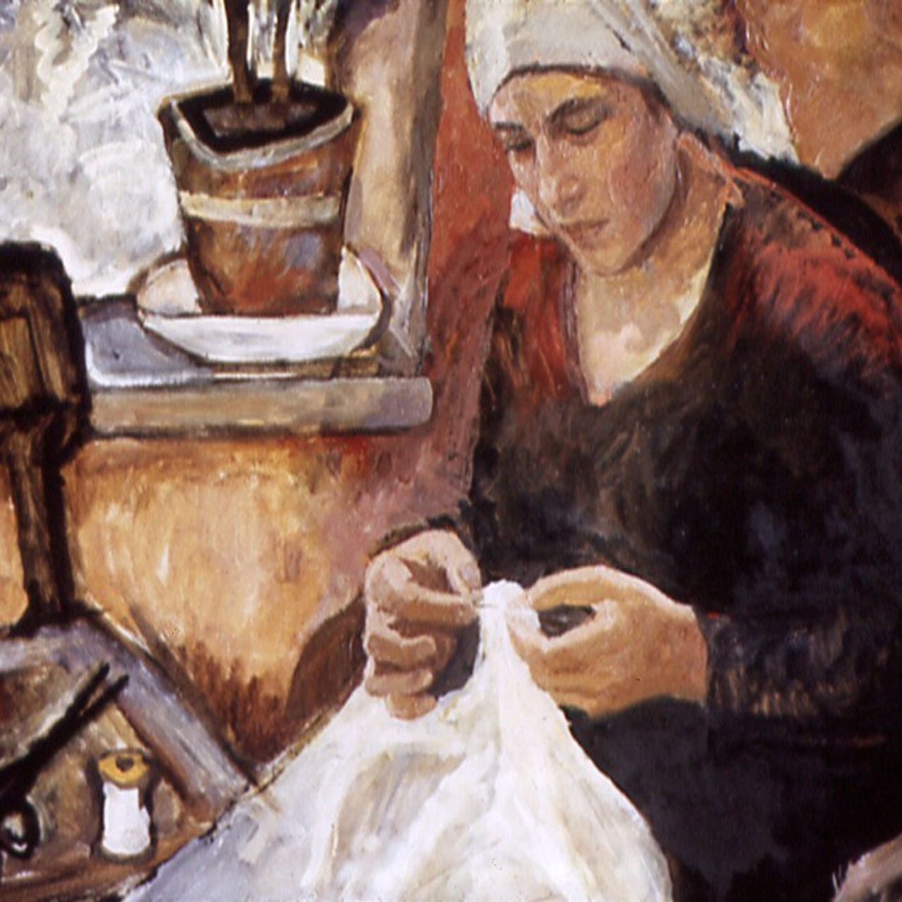 «За шитьём» 1973 год Собр. Ф.Ваккари. Италия