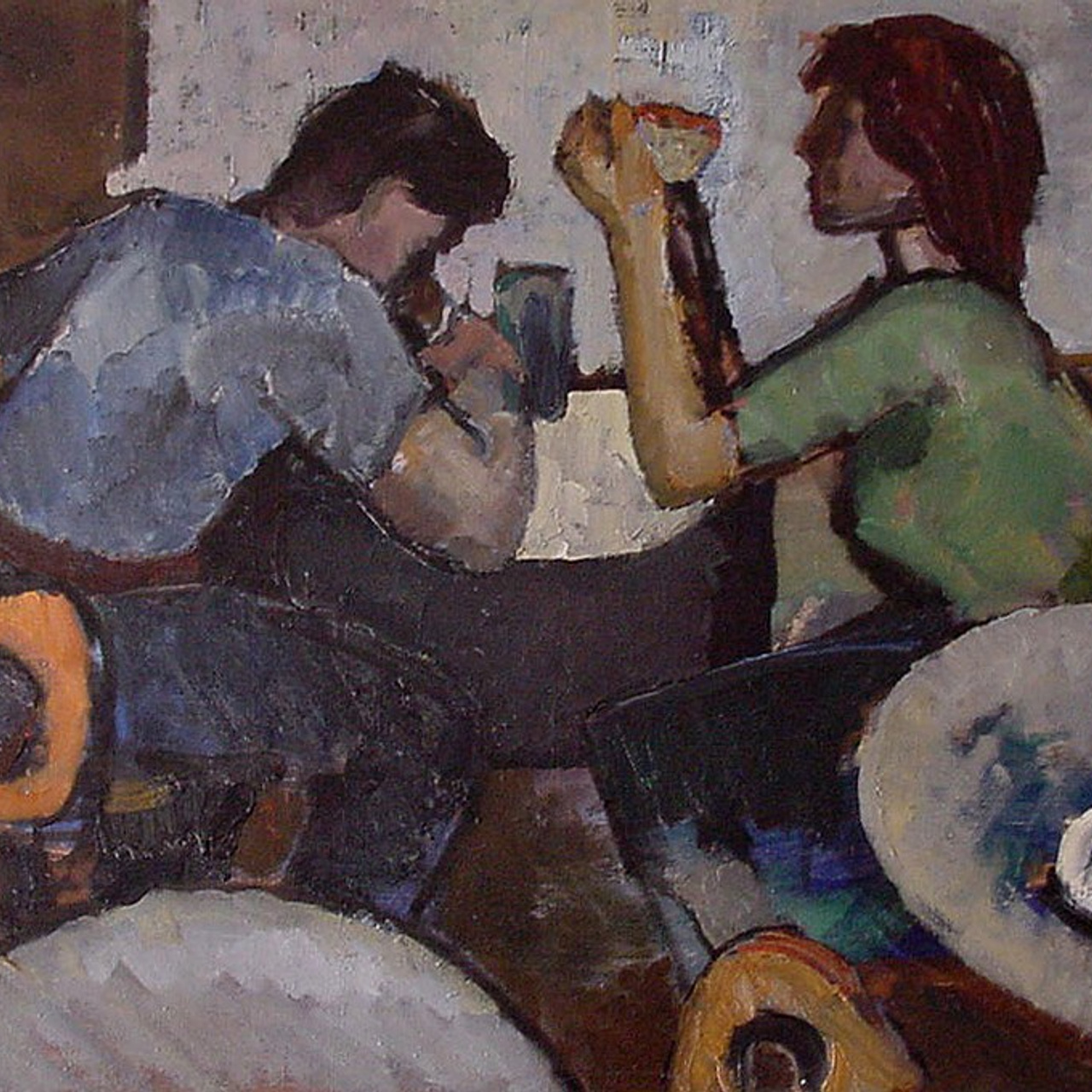 «В кафе» 1963 год Собр. А.Миронова. Москва