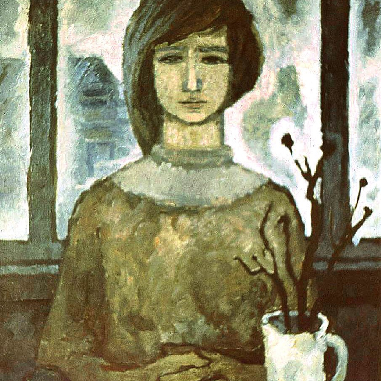 «Девушка на фоне окна» 1985 год Собр. Д. Томас. Испания