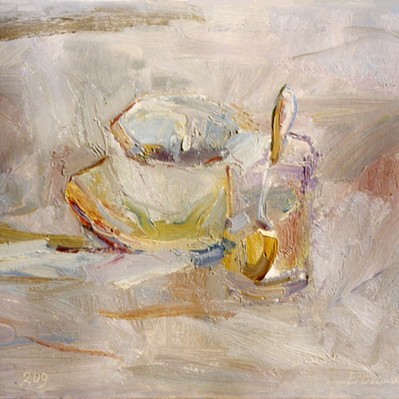 «Стакан и чашка» 1959 год Собр. Ф.Ваккари. Италия