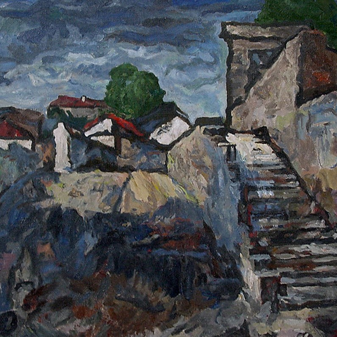 «Улица в Феодосии» 2000 год Собр. А.Миронова. Москва