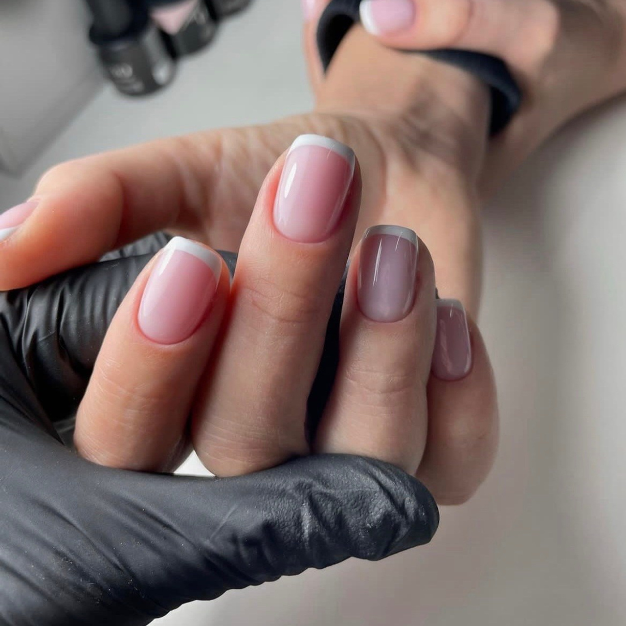 Маникюр комбинированный