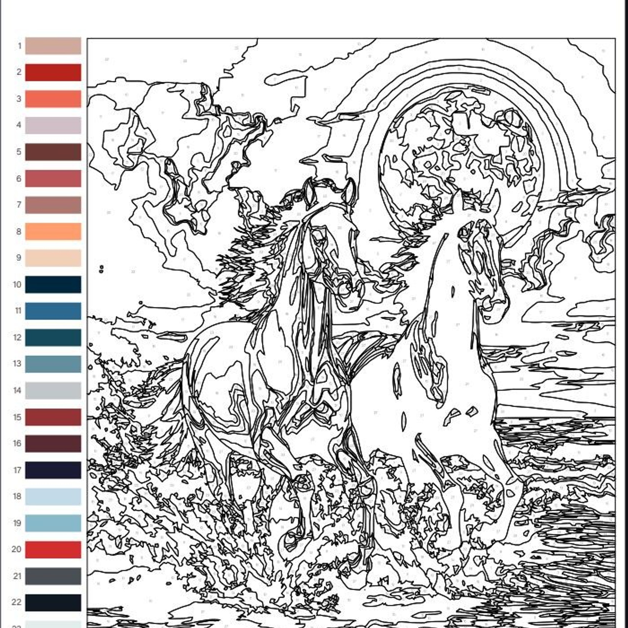 Картины по номерам. Алмазная мозаика CVL