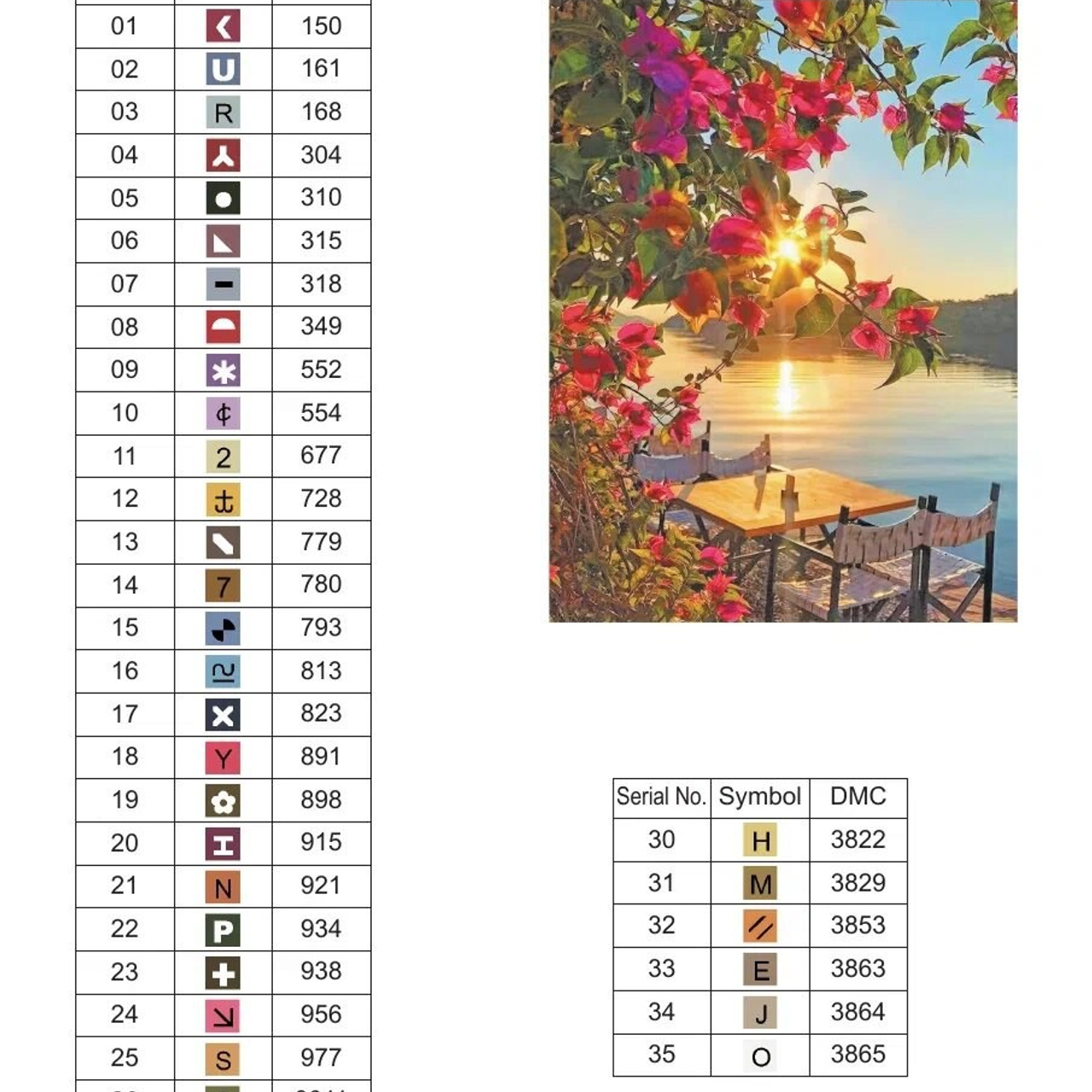 Цветовые карты старые символы. Алмазная мозаика CVL