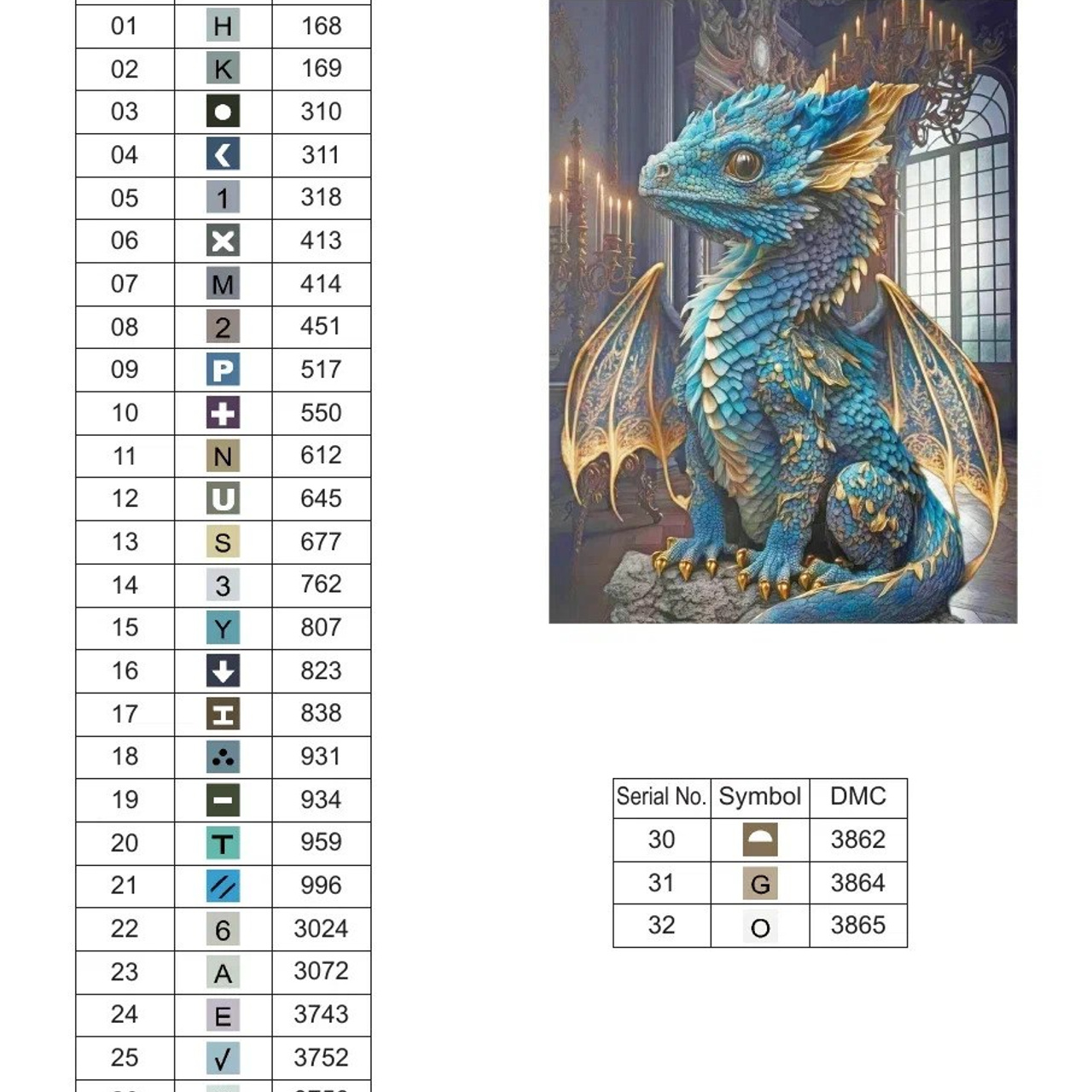 Цветовые карты старые символы. Алмазная мозаика CVL