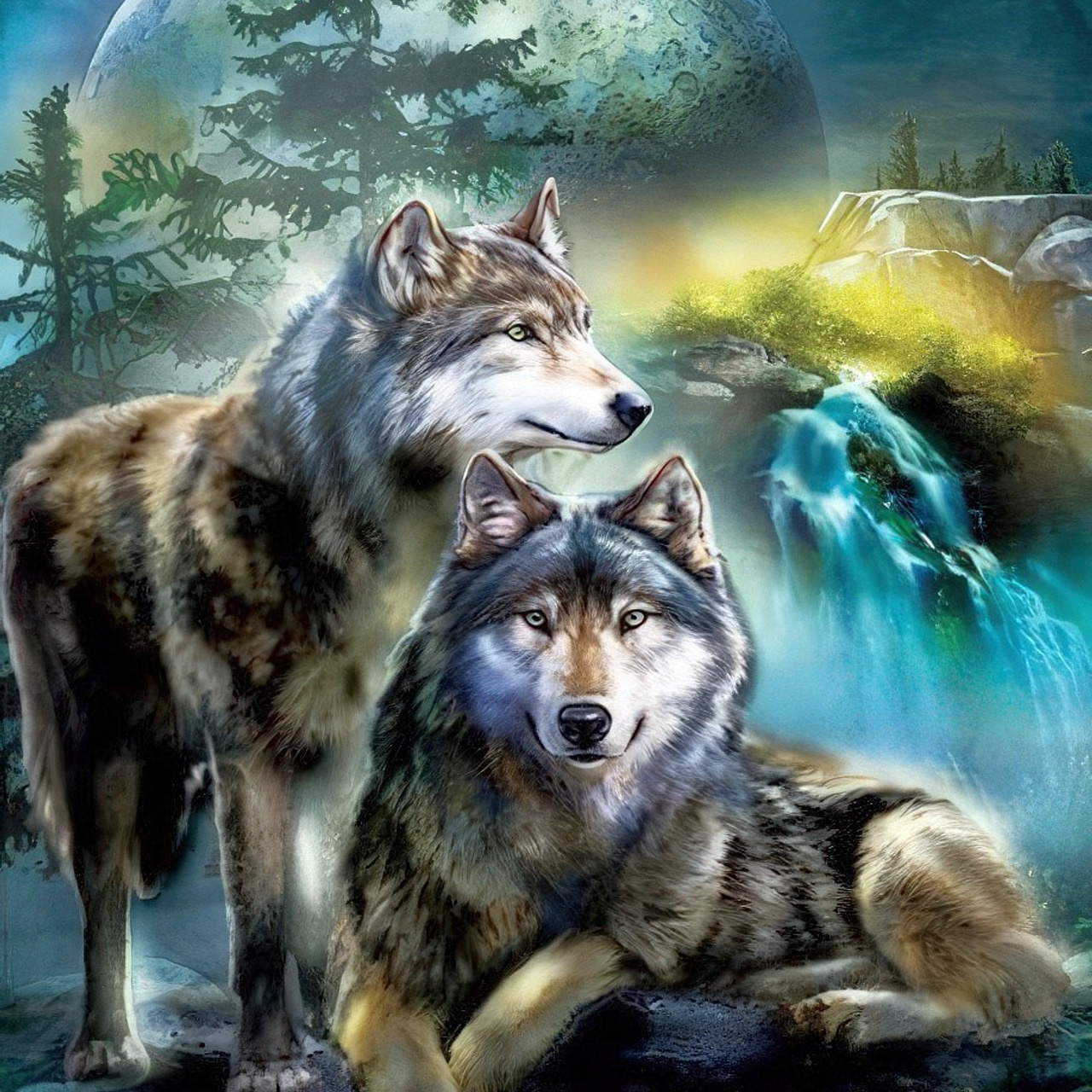 Животные и птицы. Алмазная мозаика CVL